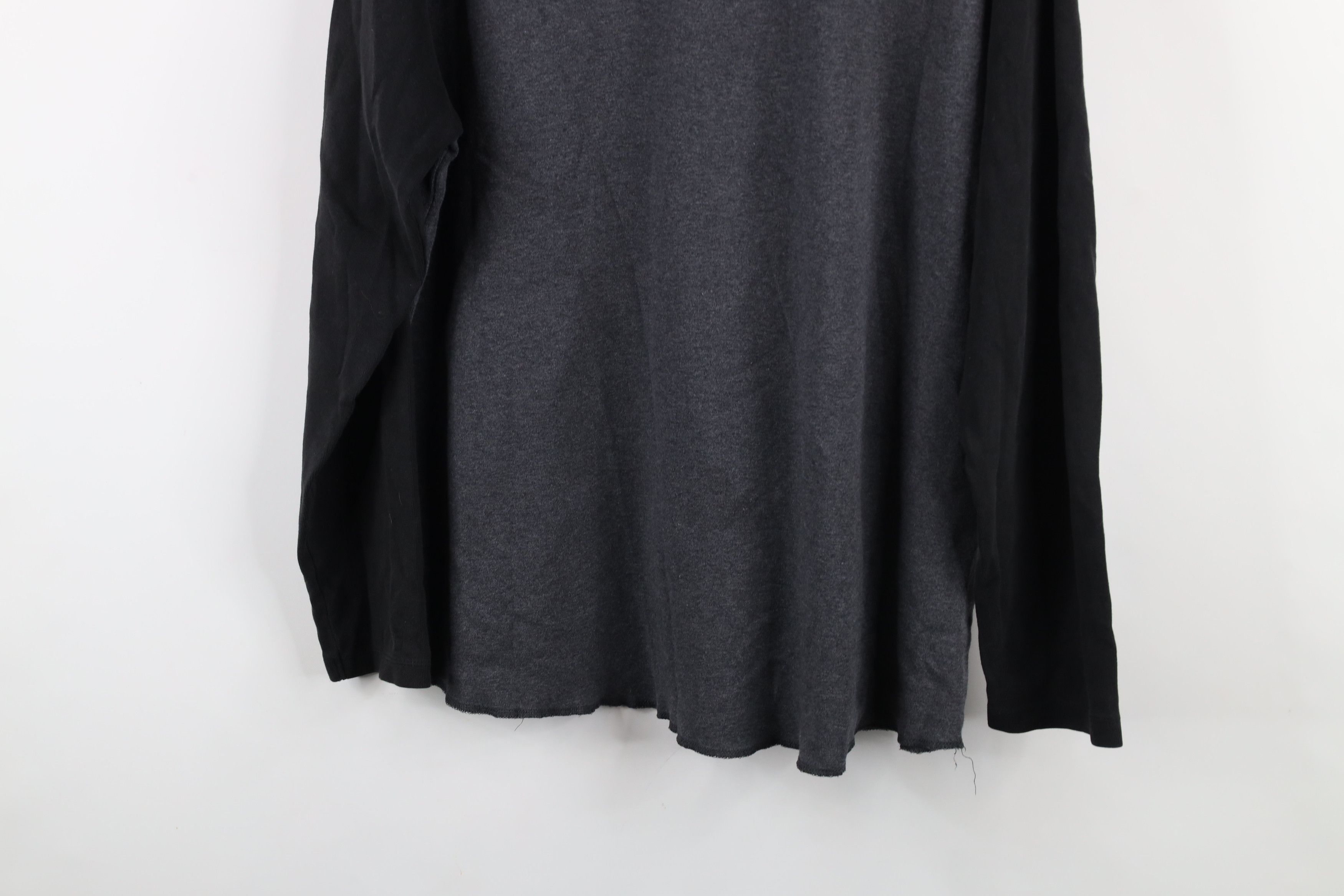 Gap × Vintage Vintage Y2K 2004 Gap Block Ribbed Knit Raglan T-Shirt Gray Size US L / EU 52-54 / 3 - 14 Thumbnail