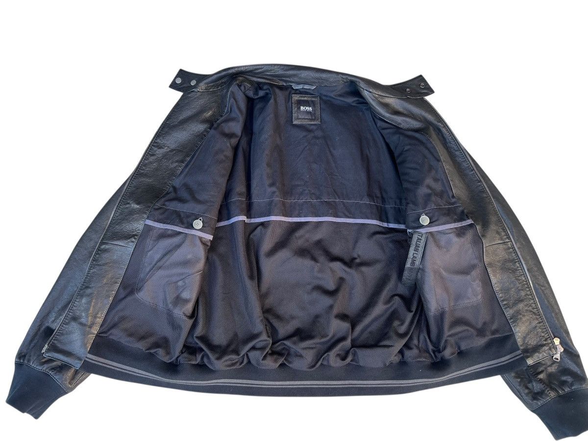 Hugo Boss Hugo Boss Italian Lamb Napa Leather Racer Jacket Size US M / EU 48-50 / 2 - 14 Thumbnail