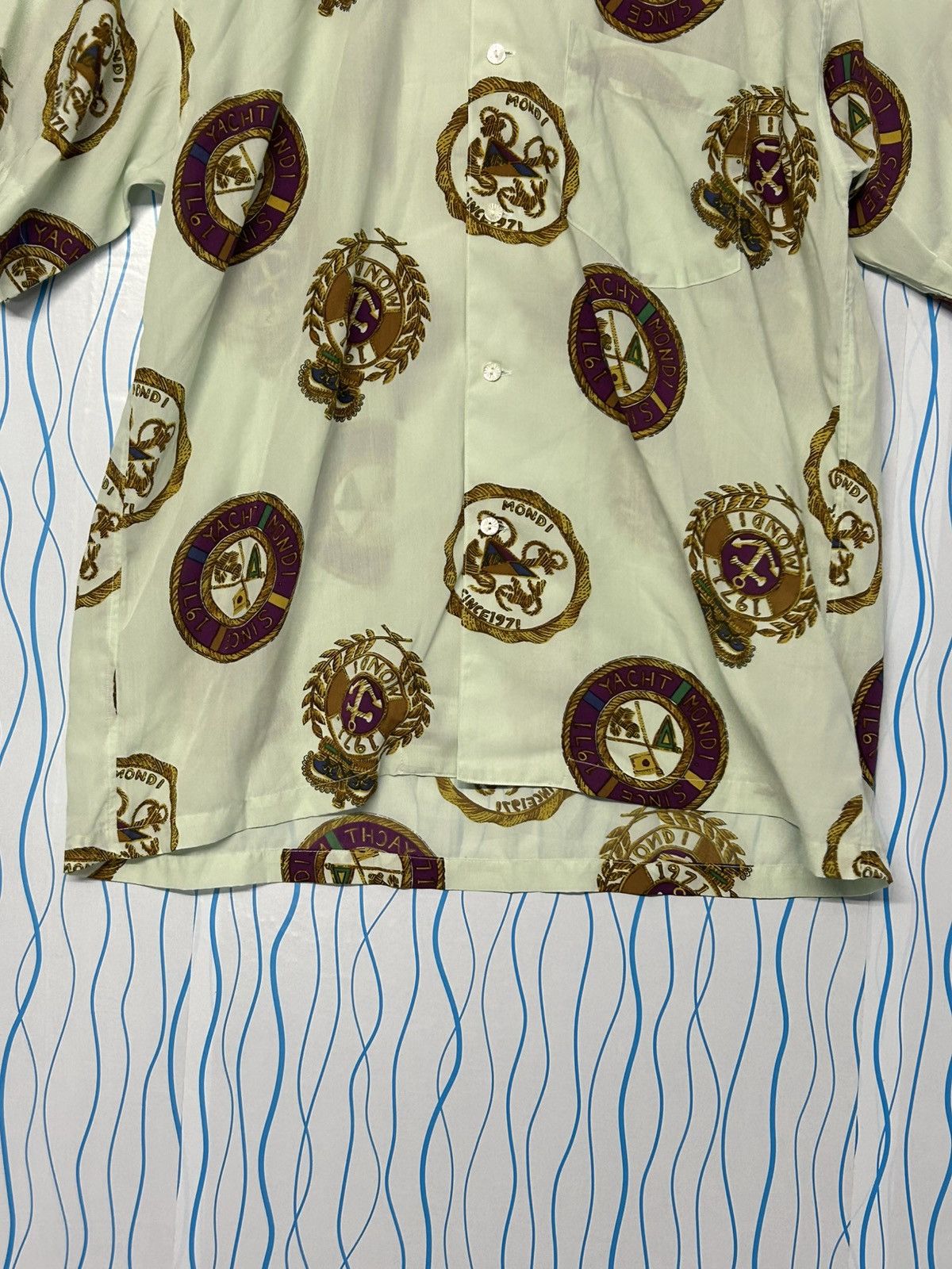 Japanese Brand × Vintage MONDI UOMO YATCH SHIRT BUTTON UPS Size US S / EU 44-46 / 1 - 6 Thumbnail