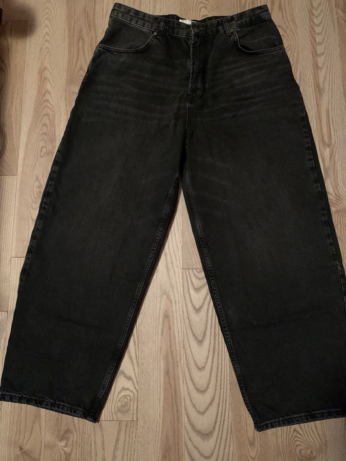 image of Jnco Baggy Wide Leg Skater Jeans in Black, Men's (Size 34)