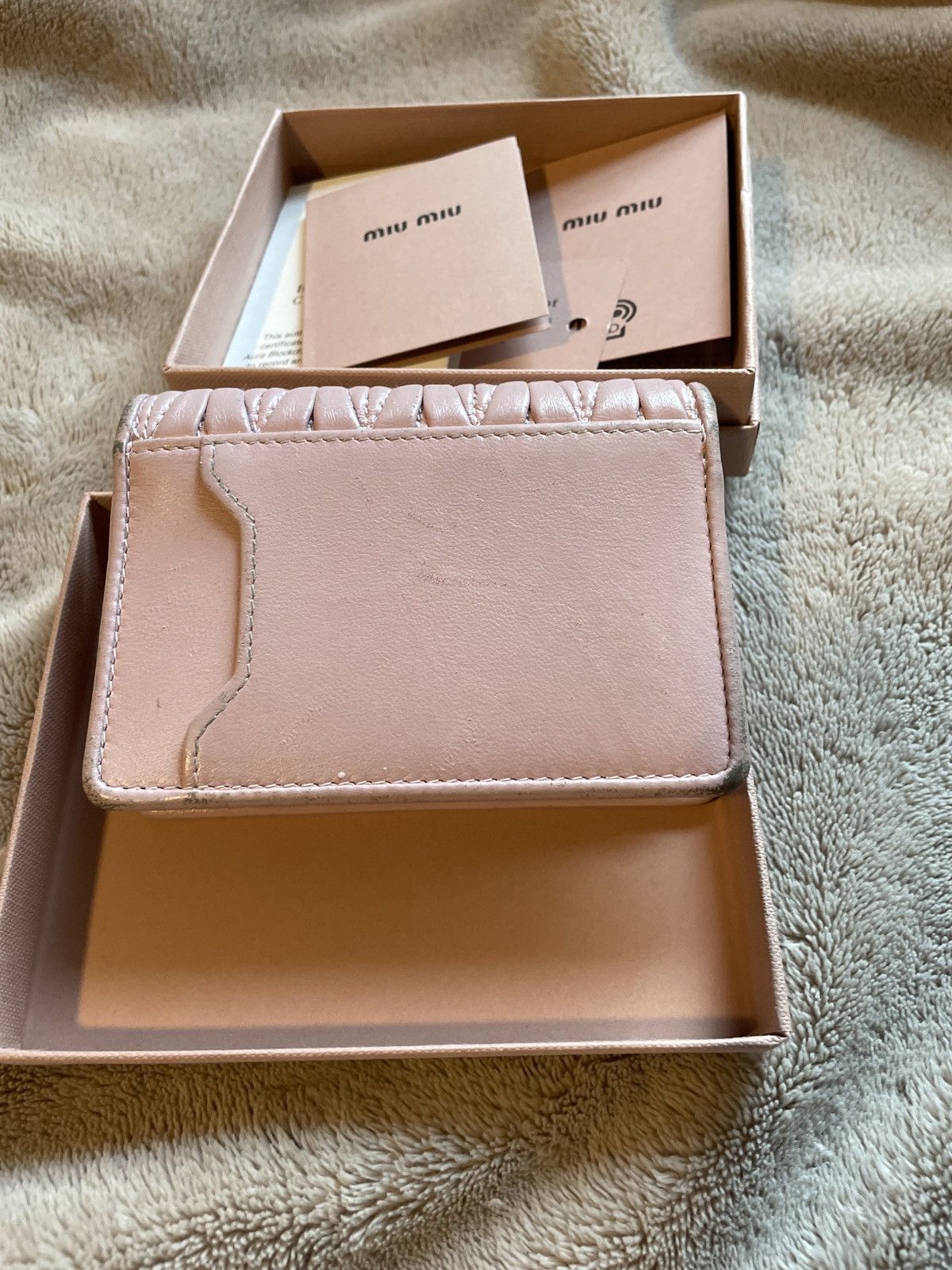 Miu Miu Miu miu nappa leather card holder Size ONE SIZE - 8 Thumbnail