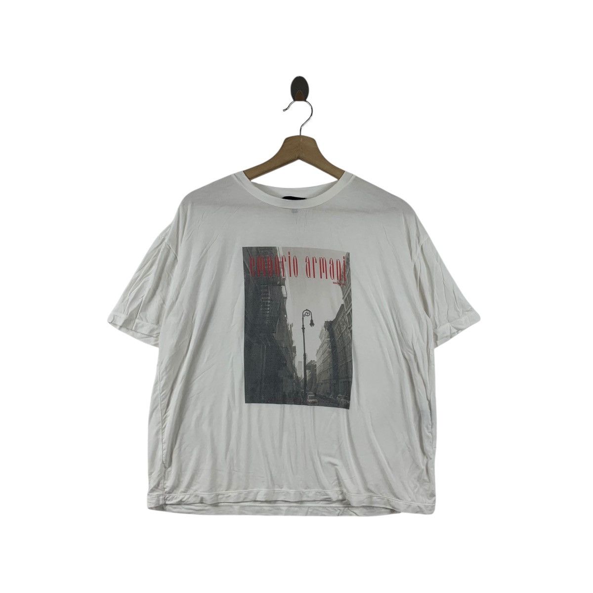 Emporio Armani EMPORIO ARMANI ICON Collection Magazine Tee Shirt Top Size US M / EU 48-50 / 2 - 1 Thumbnail