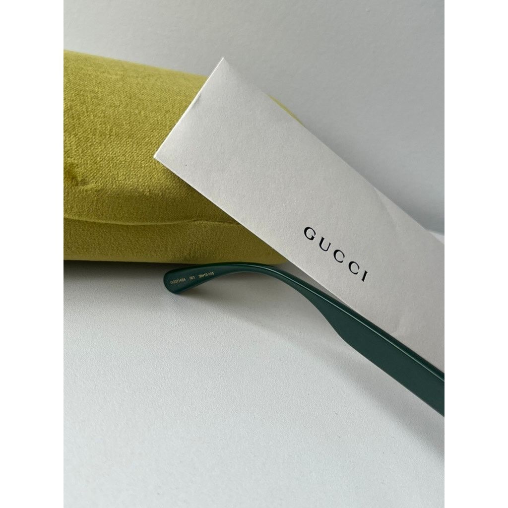 Gucci SALE! NEW Gucci GG0714SA Black Sunglasses with Striped Arms Size ONE SIZE - 7 Thumbnail