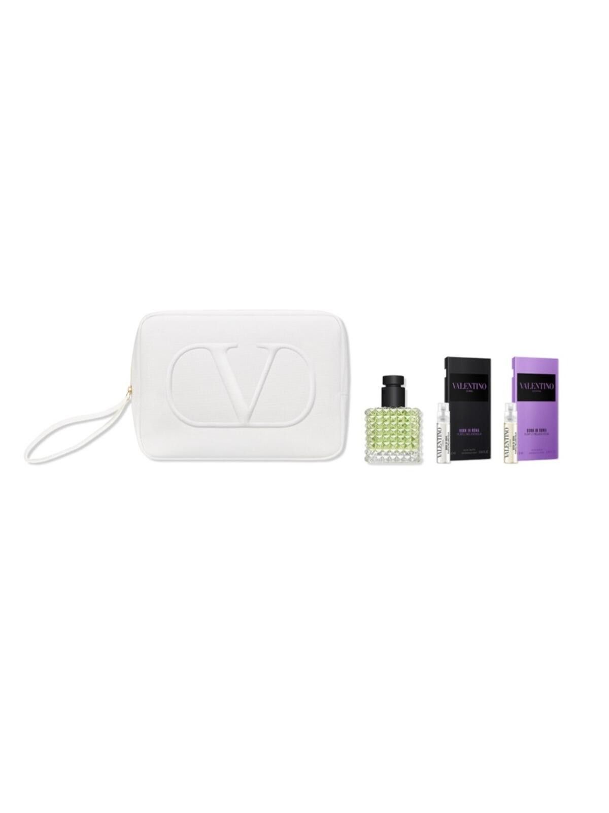 Valentino Valentino / Mini Fragrance Set / White V Logo Pouch Size ONE SIZE - 1 Thumbnail