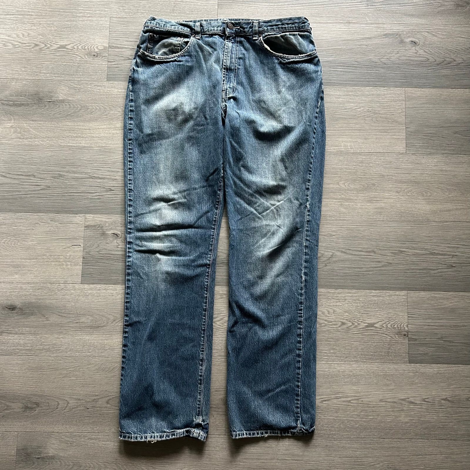 Polo Ralph Lauren Vintage Polo Ralph Lauren Straight Leg Distressed Jeans Size US 34 / EU 50 - 1 Thumbnail