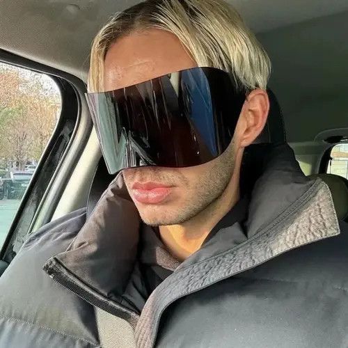 VIBE Oversized Punk Gothic Luxury Sunglasses Size ONE SIZE - 5 Thumbnail