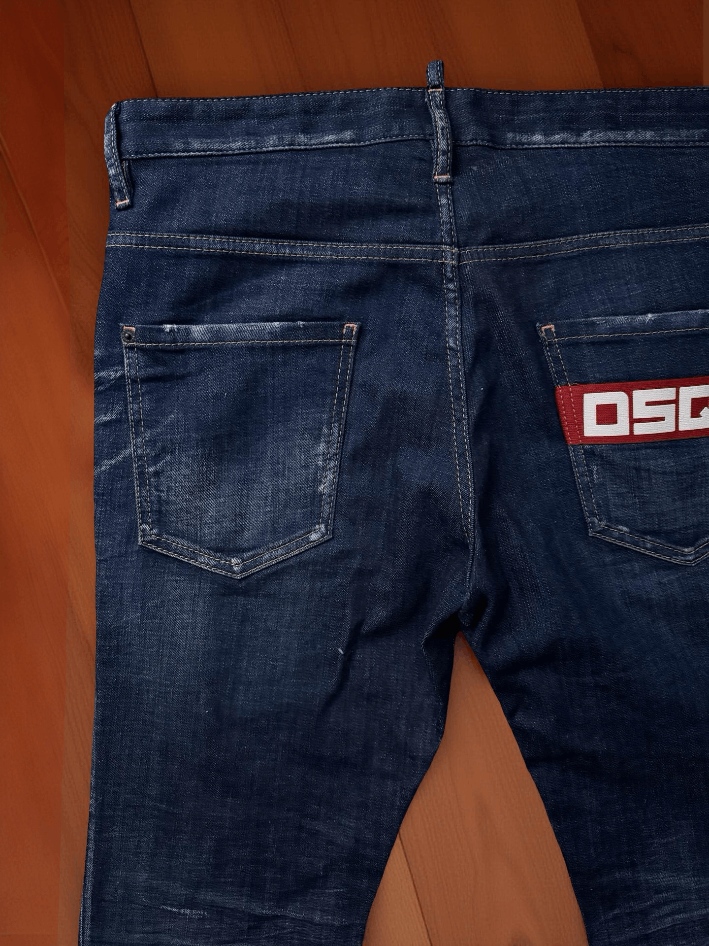 Dsquared2 DSQUARED2 DSQ2 RED LOGO BLUE DENIM SKATER JEANS SZ. 50 Size US 34 / EU 50 - 2 Thumbnail