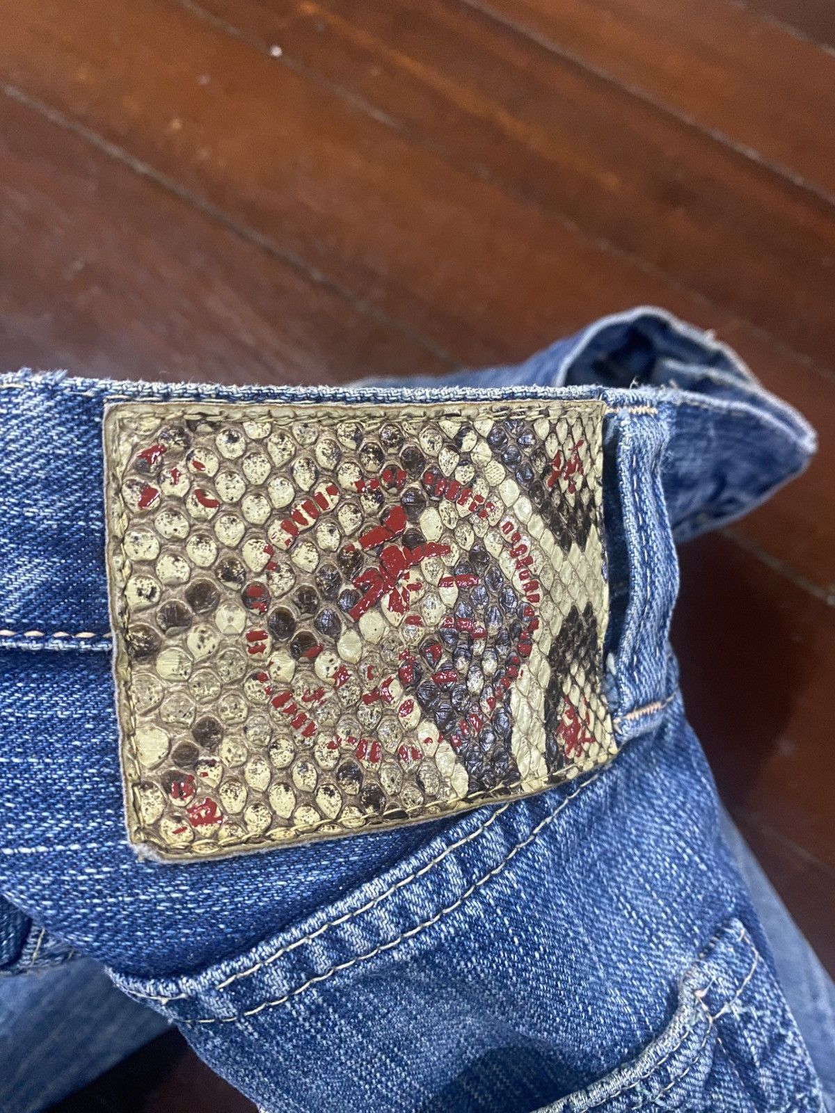 Sugar Cane Rare vintage SUGAR CANE OKINAWA JEAN distressed rework boro Size US 31 - 19 Thumbnail
