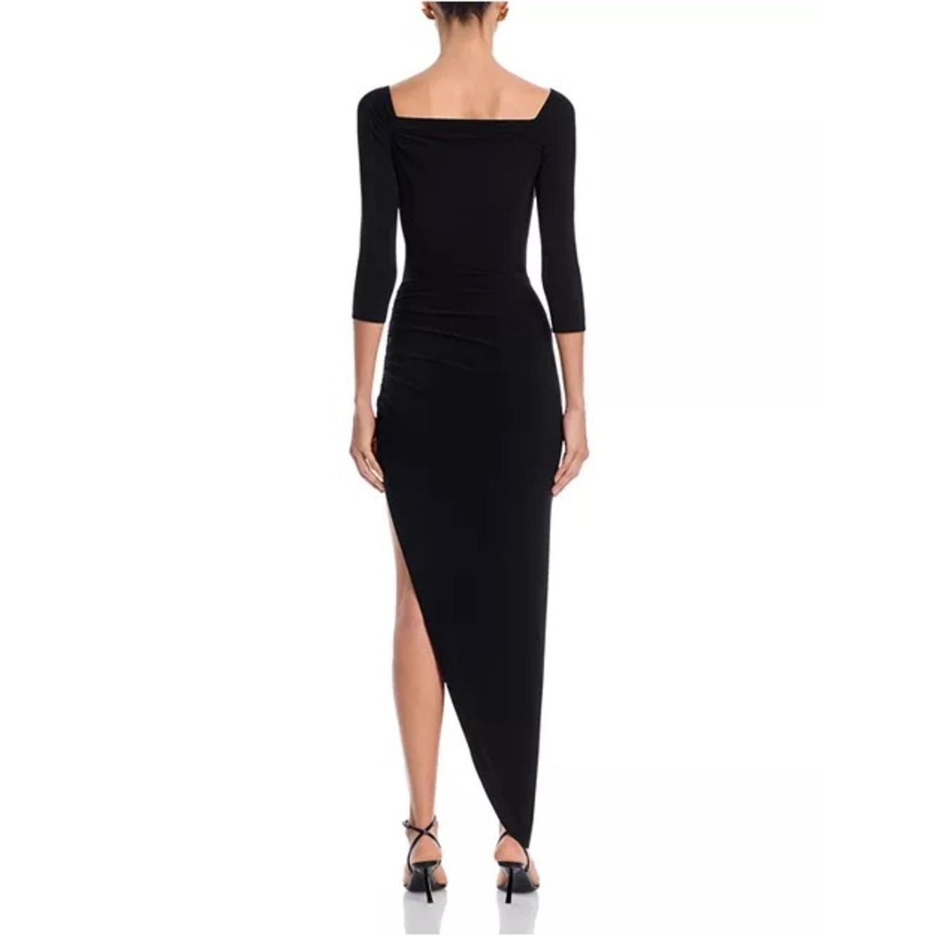 Norma Kamali Norma Kamali Off Shoulder Sweetheart Side Drape Gown Black Size XXS / US 00 / IT 34 - 2 Thumbnail