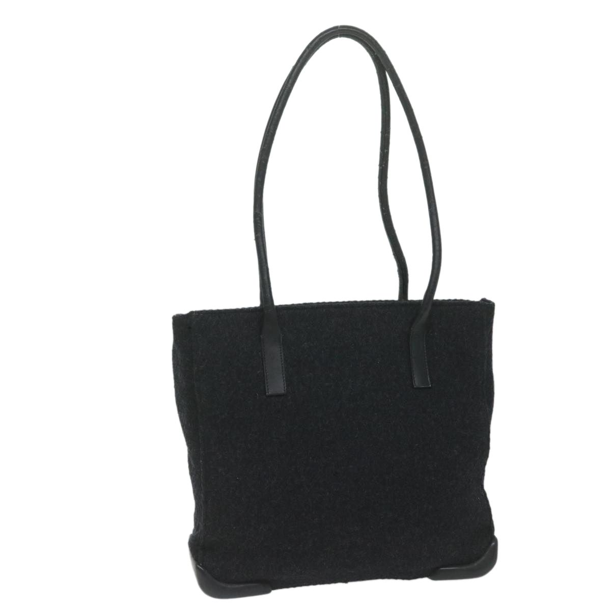 Prada PRADA Tote Bag Wool Black Auth 61633 Size ONE SIZE - 1 Preview
