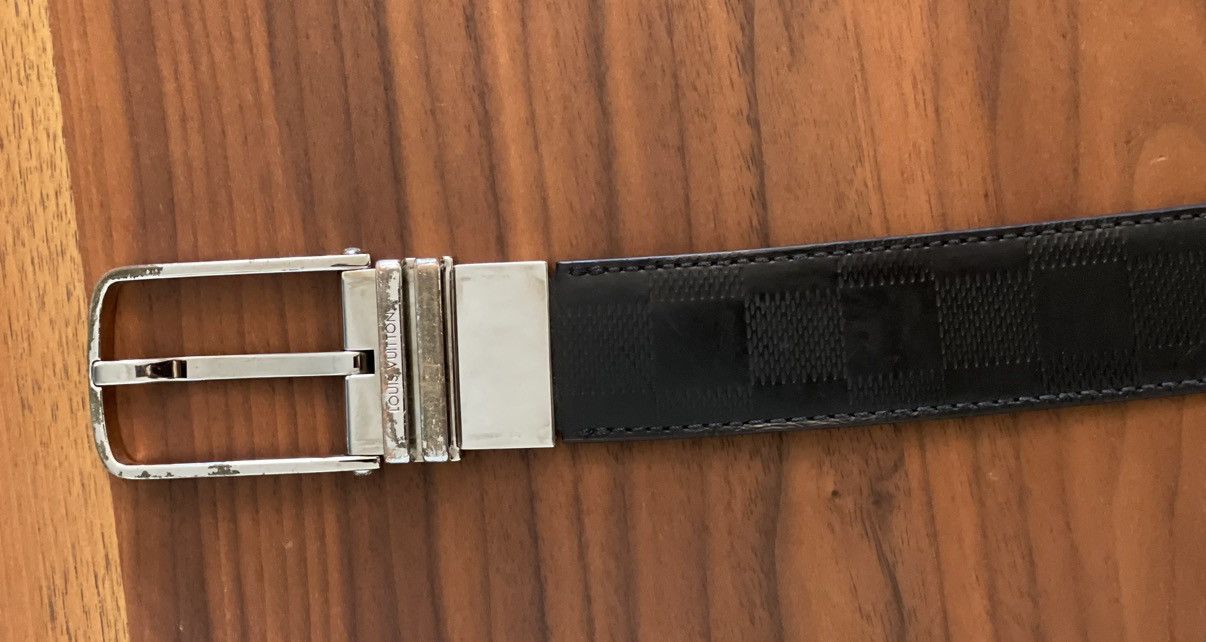 image of Louis Vuitton Belt in Black, Men's (Size 40)