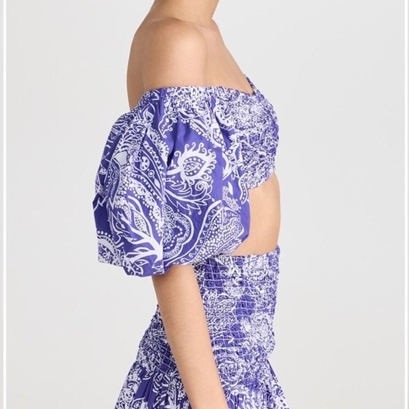 Mara Hoffman Mara Hoffman 2 Piece Set Pier Top Nicole Skirt Smocked XXS Size 25" / US 0 / IT 36 - 16 Thumbnail