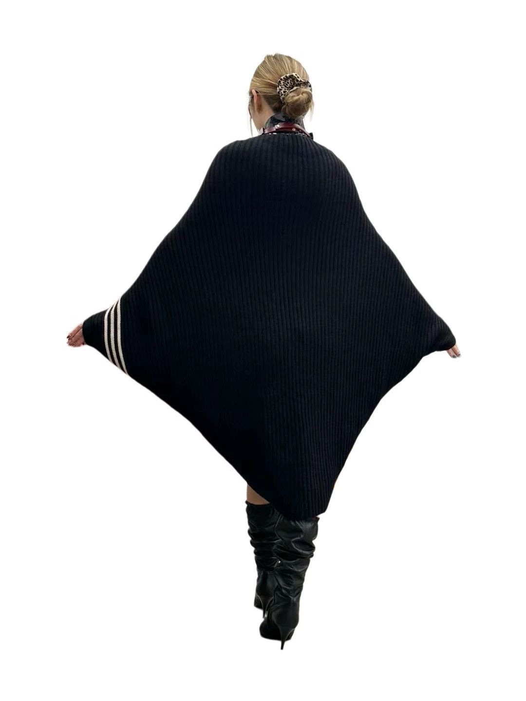 Y-3 Y3 Vintage Versatile Knit Wool Cape Sweater Size ONE SIZE - 7 Thumbnail
