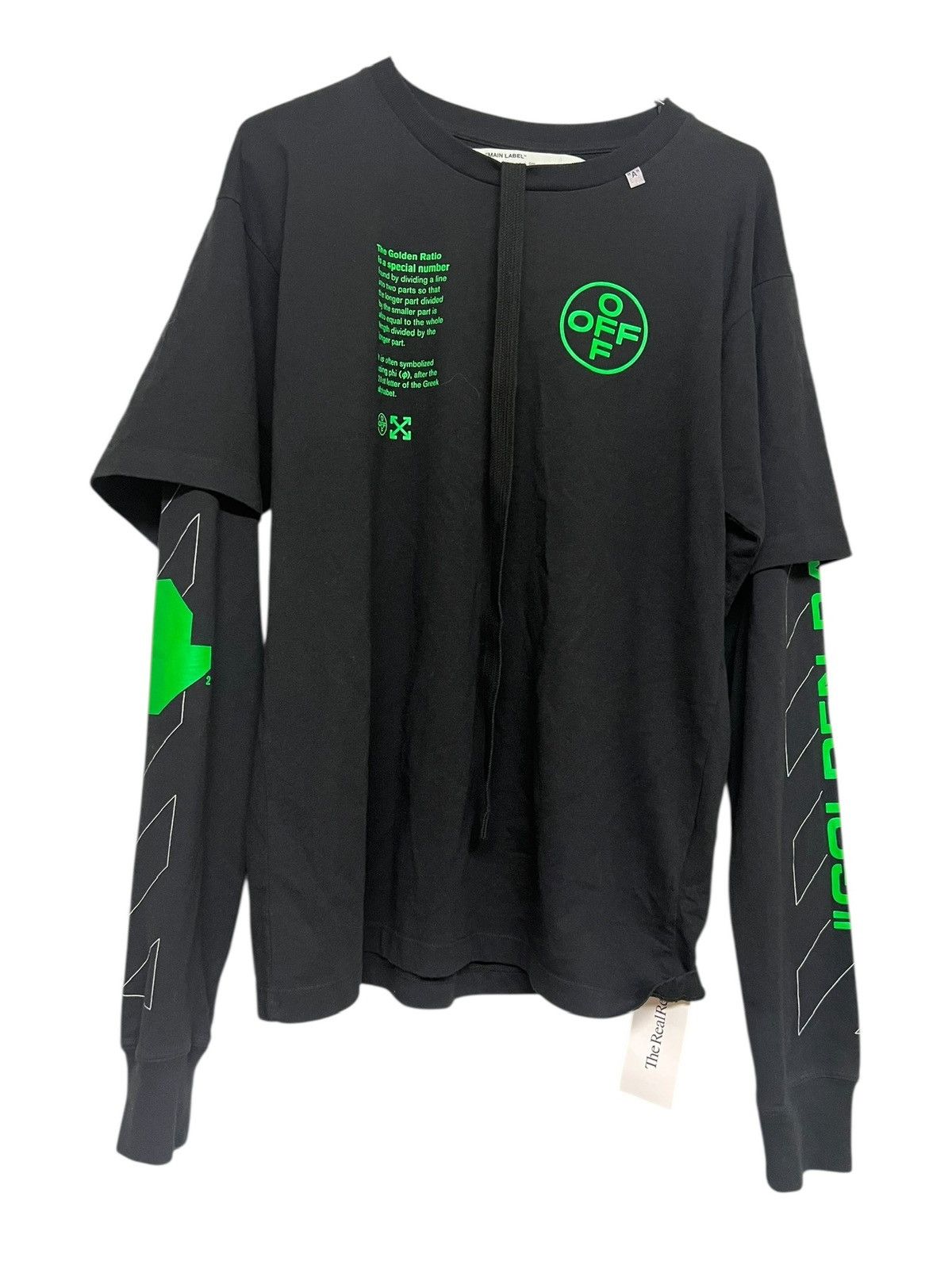 Off-White Off White Long Sleeve Shirt Neon Green Black Medium Size US M / EU 48-50 / 2 - 3 Thumbnail
