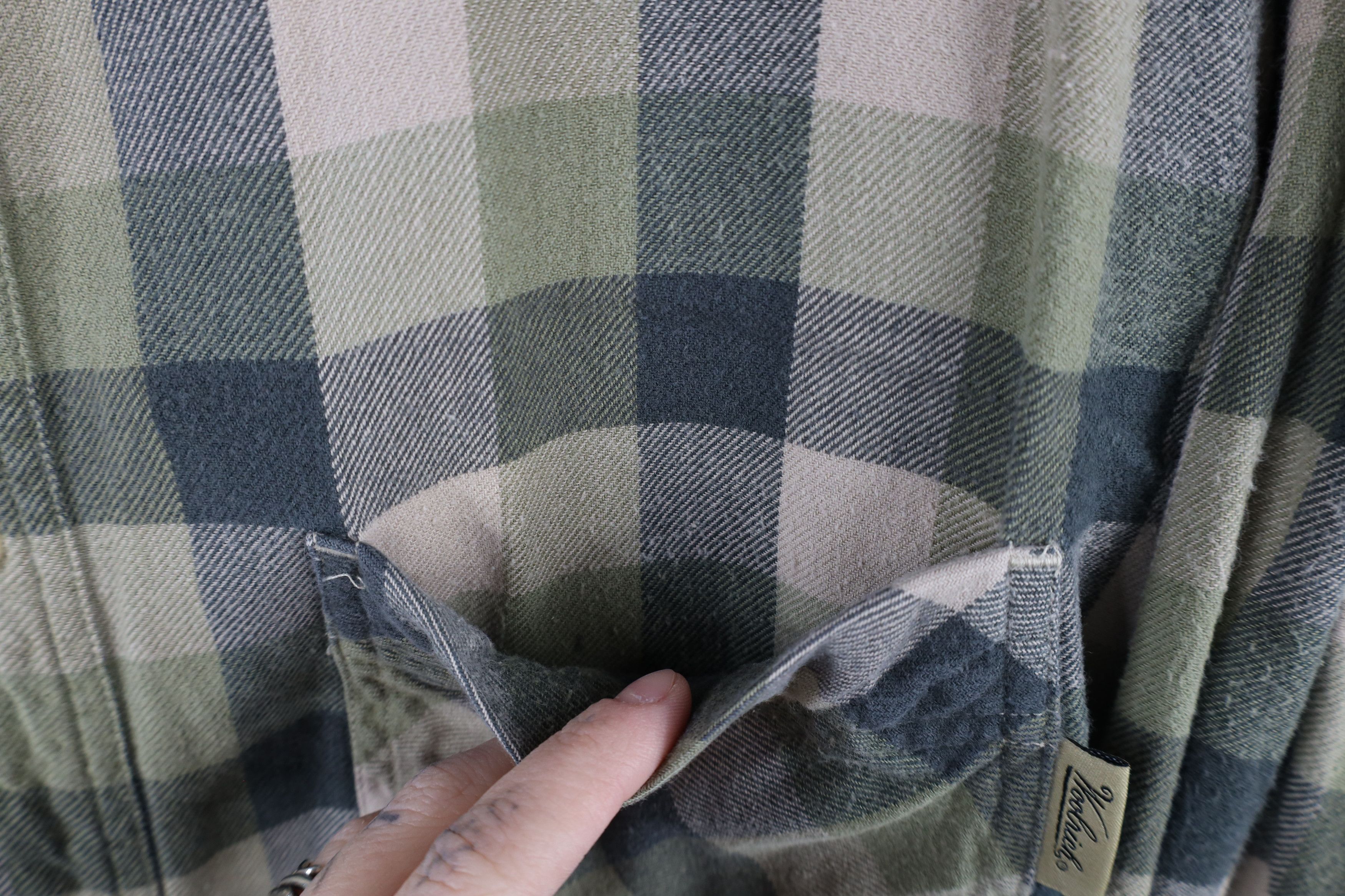 Vintage × Woolrich Woolen Mills Vintage Woolrich Flannel Collared Button Down Shirt Plaid Size US XL / EU 56 / 4 - 5 Thumbnail