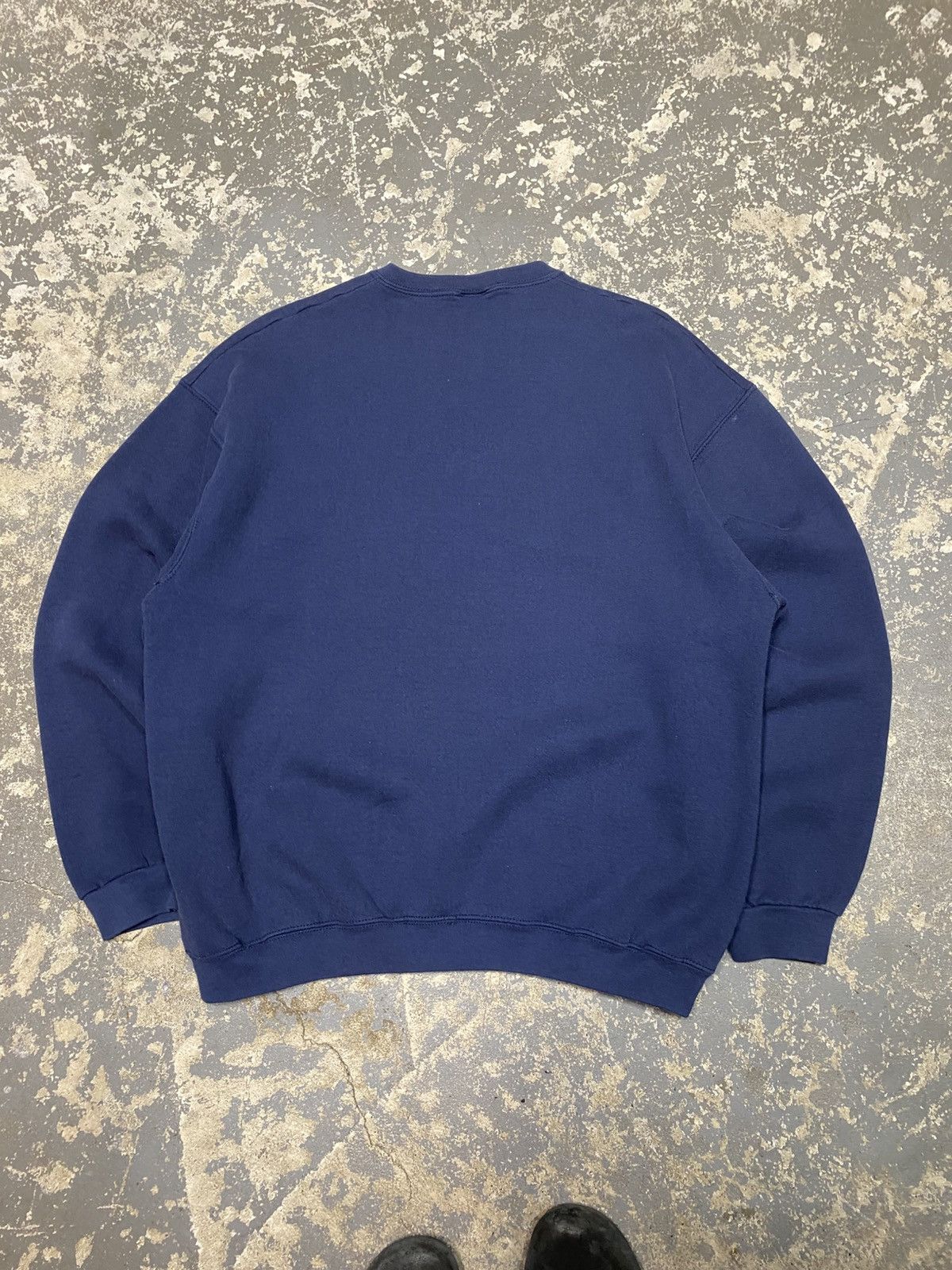 Vintage Vintage BVD Navy Blank Pullover Crewneck Sweatshirt USA Size US XL / EU 56 / 4 - 7 Thumbnail