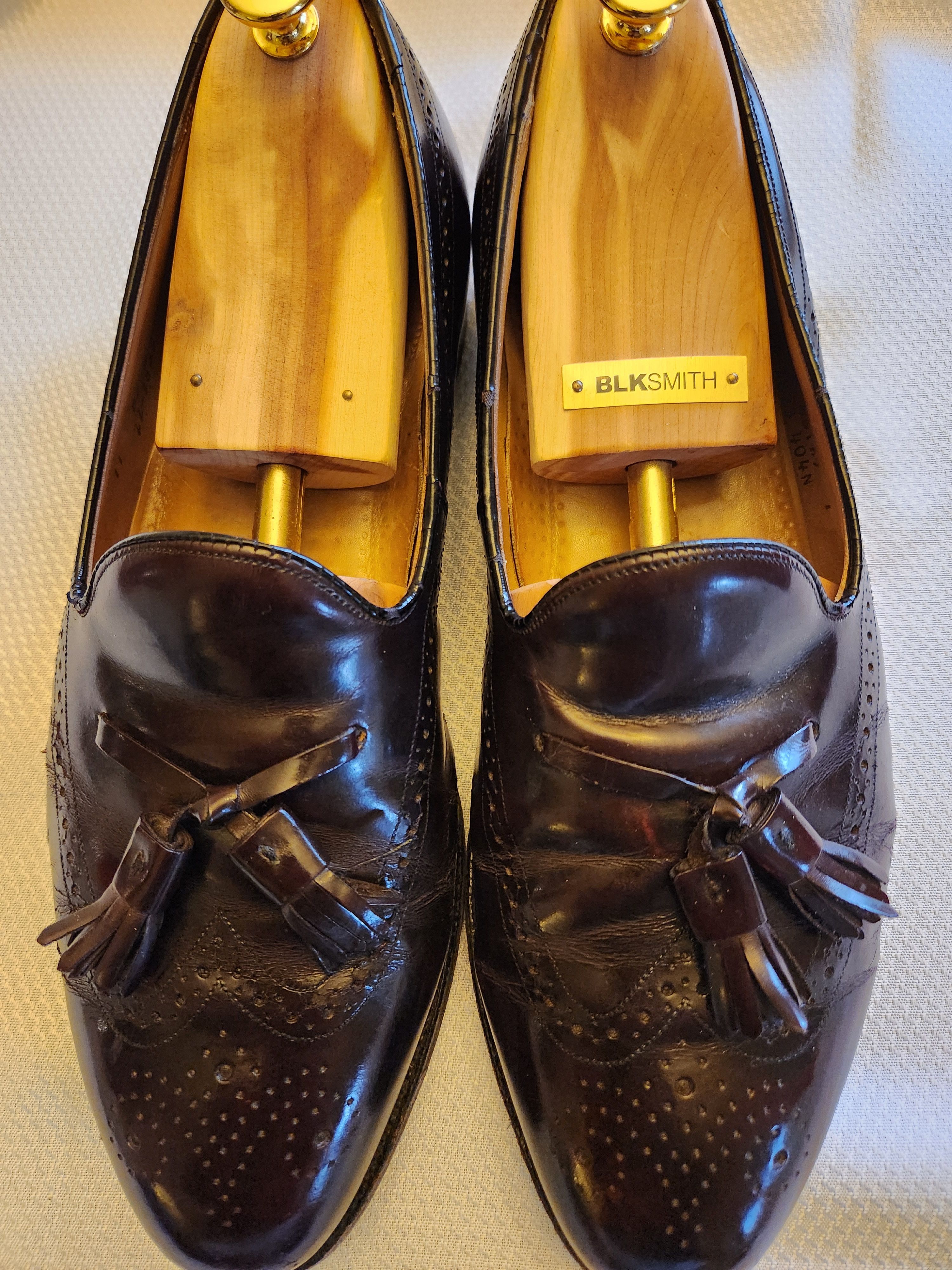 Johnston & Murphy Optima Wing Tip Tasseled Slip-On Shoes Size US 11 / EU 44 - 1 Thumbnail