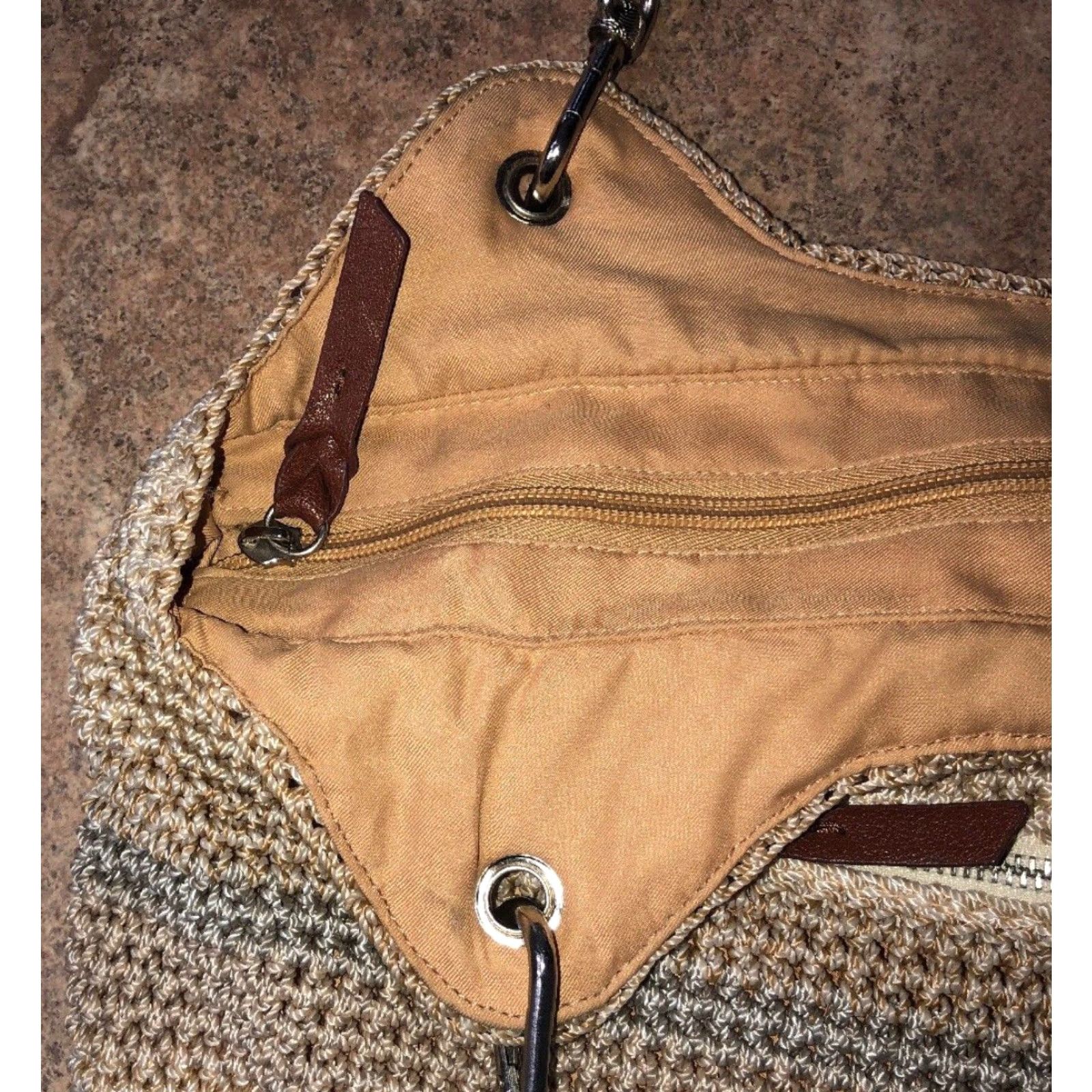 The Sak The Sak Beige KNIT Handbag Purse Size ONE SIZE - 4 Thumbnail