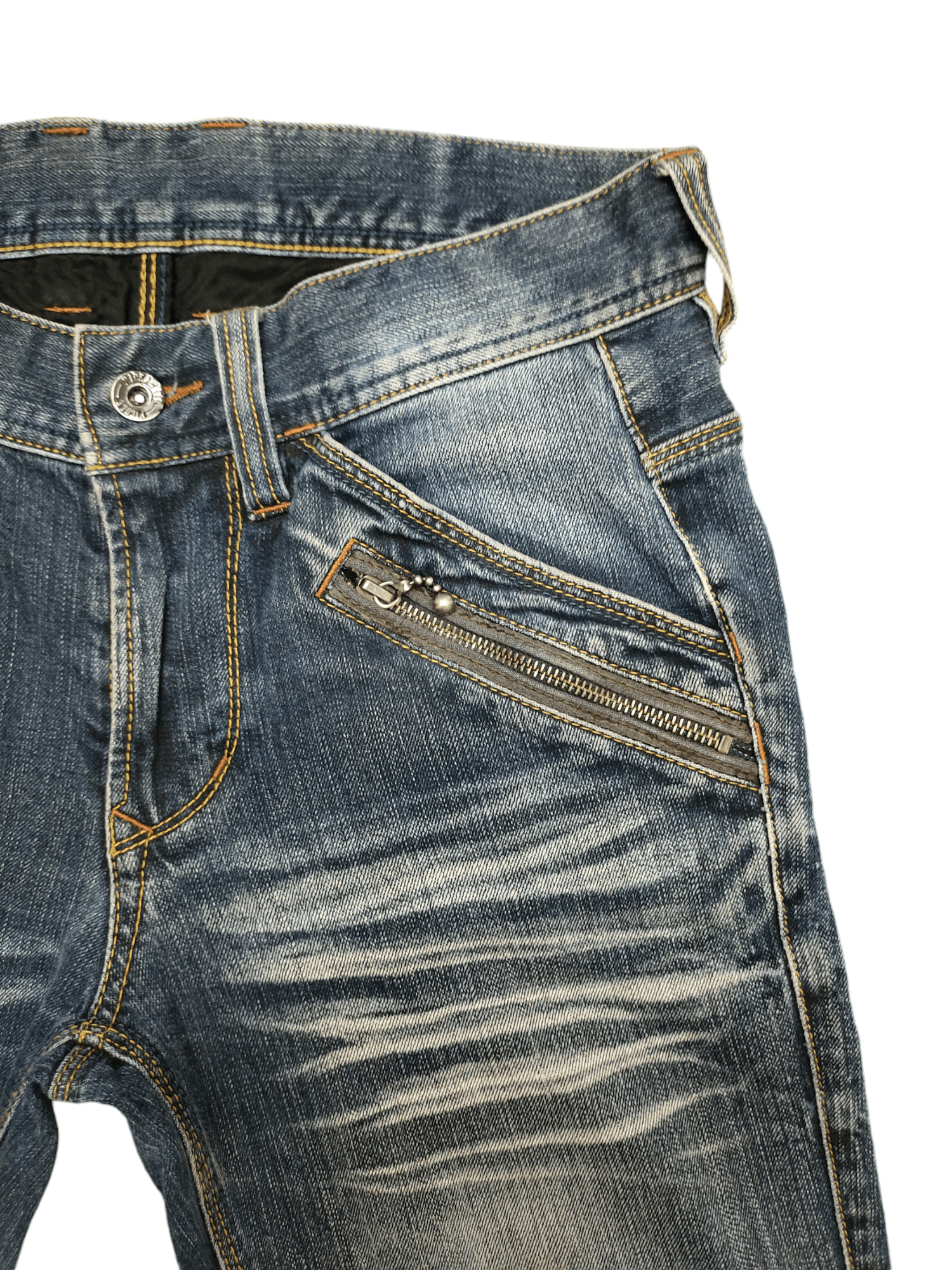 If Six Was Nine Flare Slim Jeans Nicole Club Clawmark Distress Faded Bootcut Size US 30 / EU 46 - 6 Thumbnail