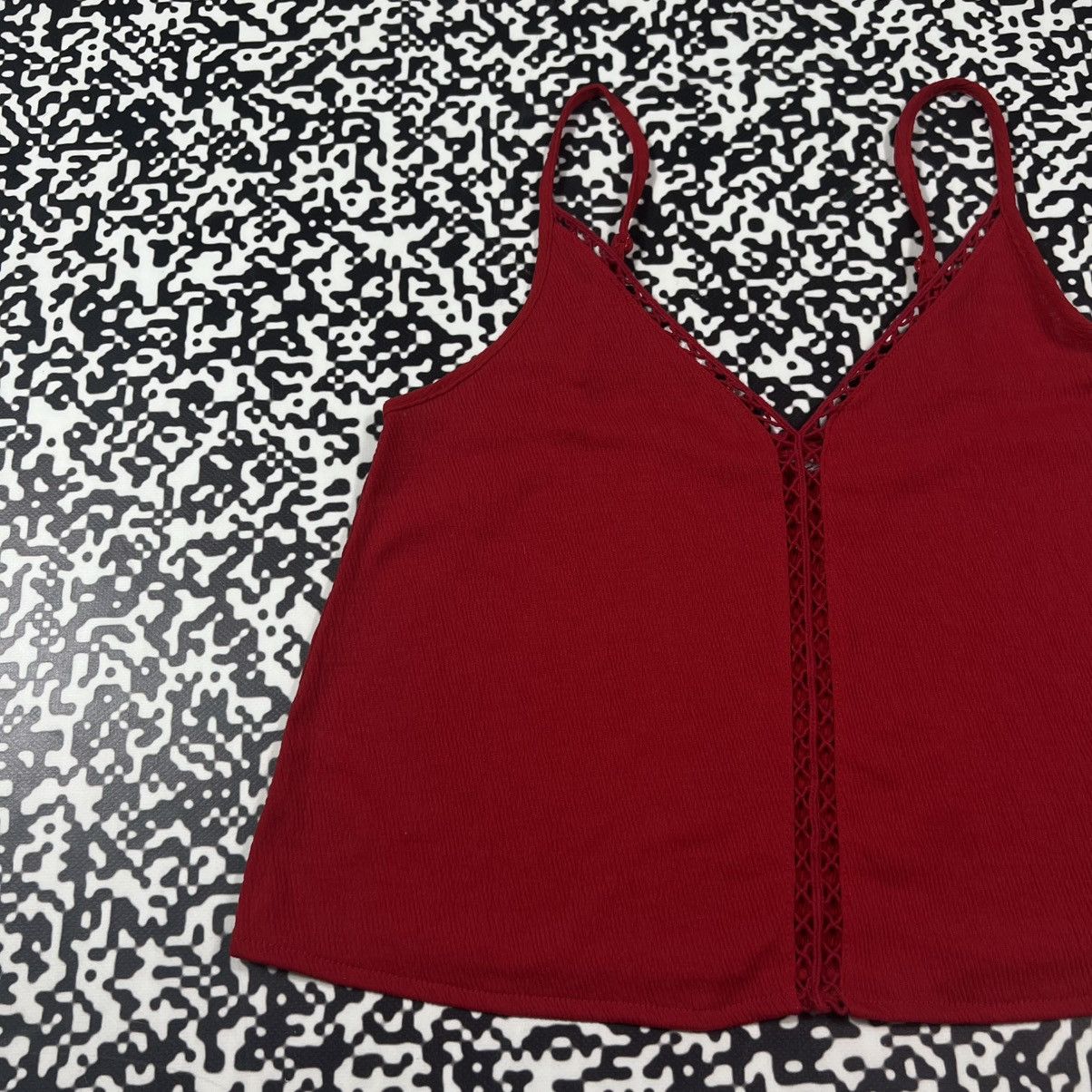 Vintage Vintage Y2K Sexy Retro Red Tank Top Japanese 90s Style Size M / US 6-8 / IT 42-44 - 4 Thumbnail