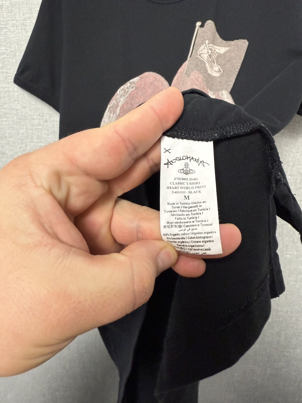 Vivienne Westwood Vivienne Westwood Aglomania Black Heart World Print T-Shirt Size US M / EU 48-50 / 2 - 10 Thumbnail