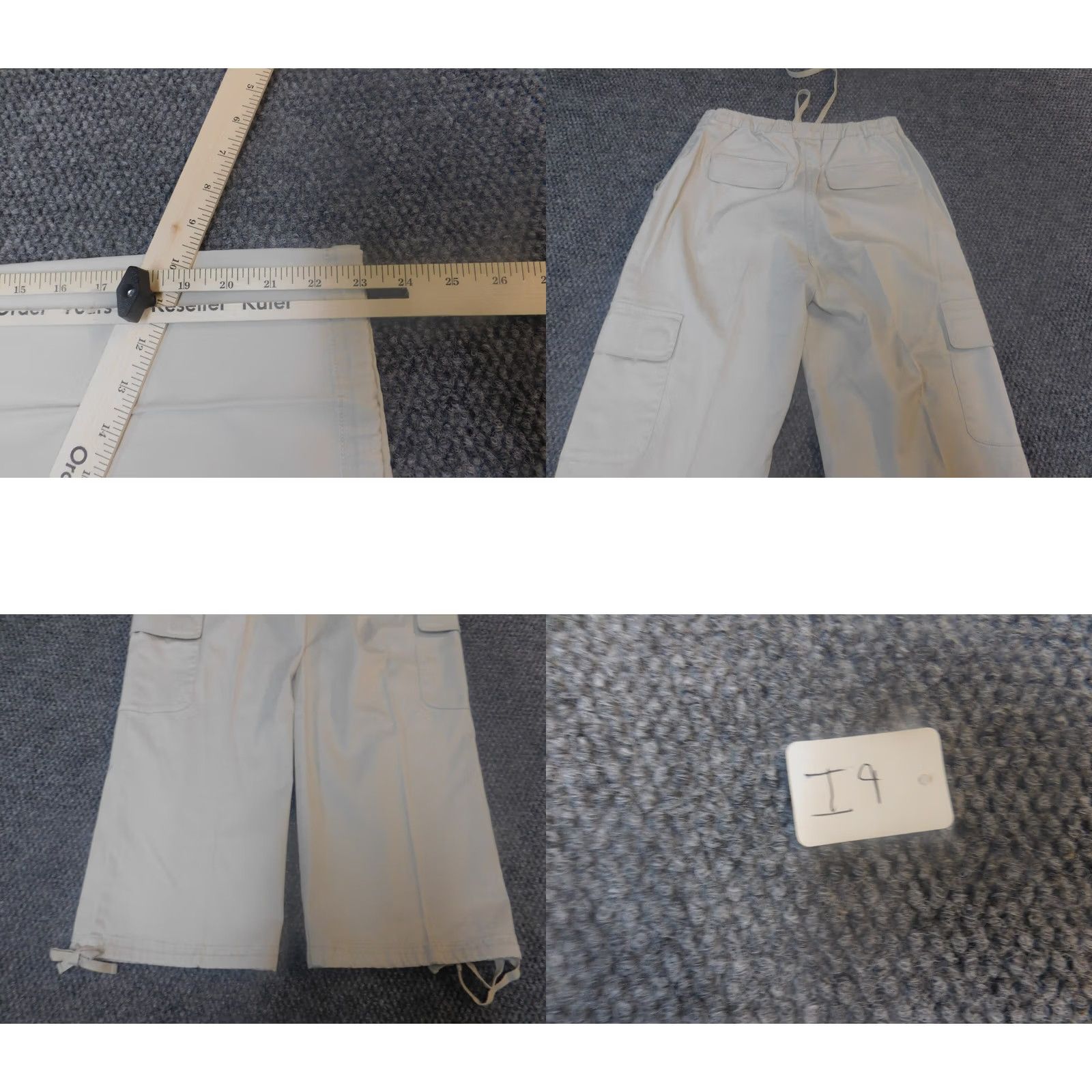 Charter Club Charter Club Pants Capri Beige Women 4 Straight Inseam 23 Crop Knit Cotton Polyester Capris Striped Casual Business Womens Size 27" / US 4 / IT 40 - 8 Thumbnail
