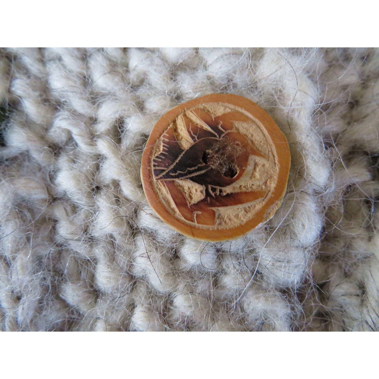 Other Knit Sweater Bodice Cardigan Designer Buttons Beige Wool M? Size M / US 6-8 / IT 42-44 - 3 Thumbnail