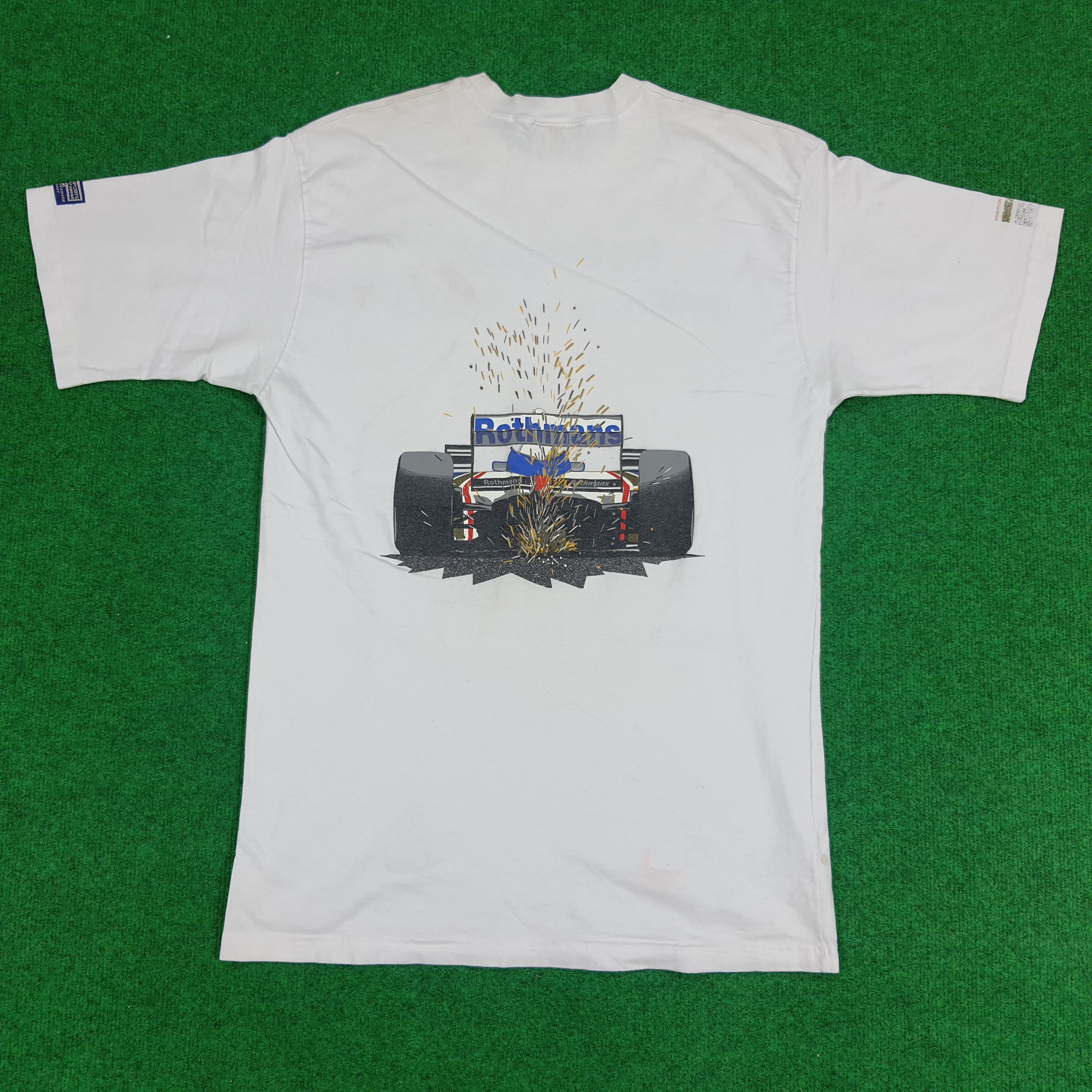 Vintage Vintage Rothman William Renault F1 Motorsports Racing Tshirt Size US M / EU 48-50 / 2 - 3 Thumbnail