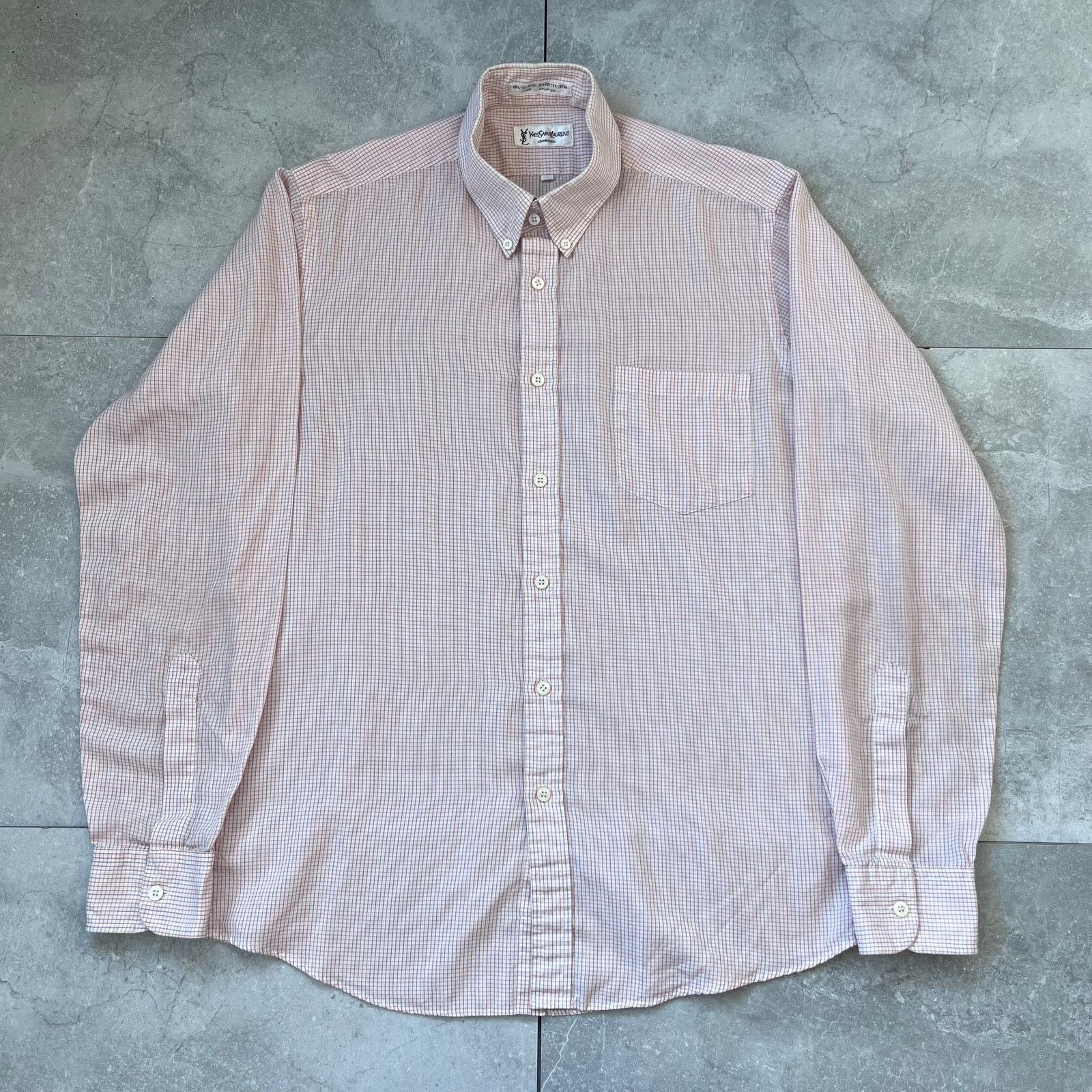 Yves Saint Laurent Yves Saint Laurent Men’s Dress Shirt – Size 15.5 34/35 Size US M / EU 48-50 / 2 - 1 Thumbnail