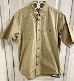 Cabela's Guidewear Vented Fishing Shirt Size XL Long Sleeve Button Khaki  Mens