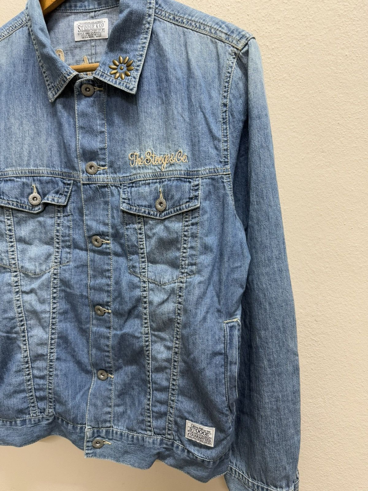 Japanese Brand Stooge & Co Union Made Button Chambray Denim Jacket Size US S / EU 44-46 / 1 - 20 Thumbnail