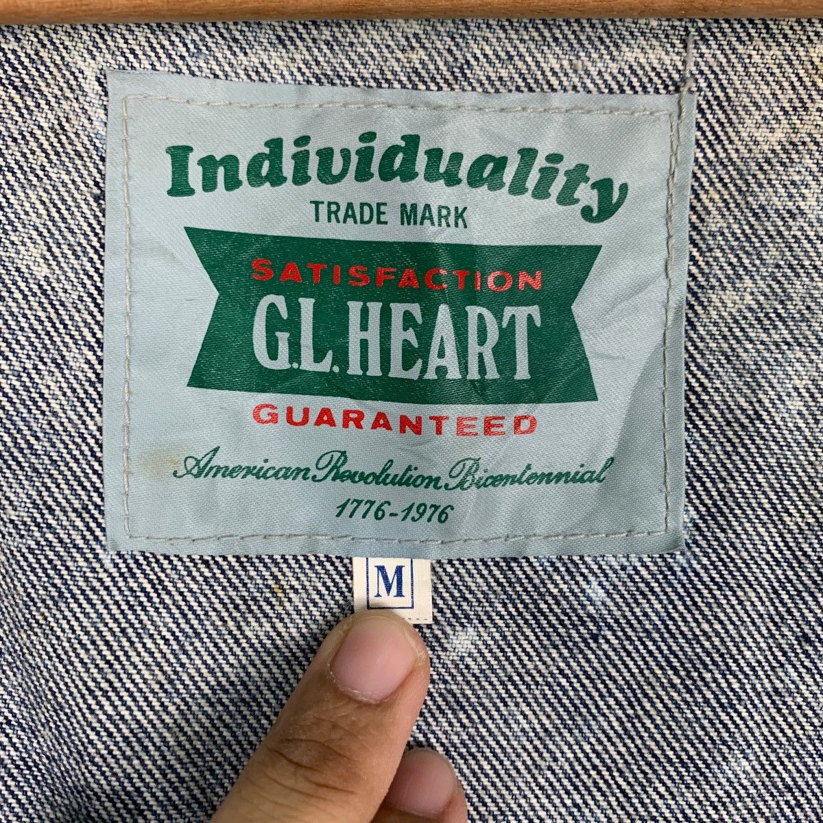 Japanese Brand G.L.HEART Stone Wash Denim Jacket #0858-C38 Size US M / EU 48-50 / 2 - 15 Thumbnail