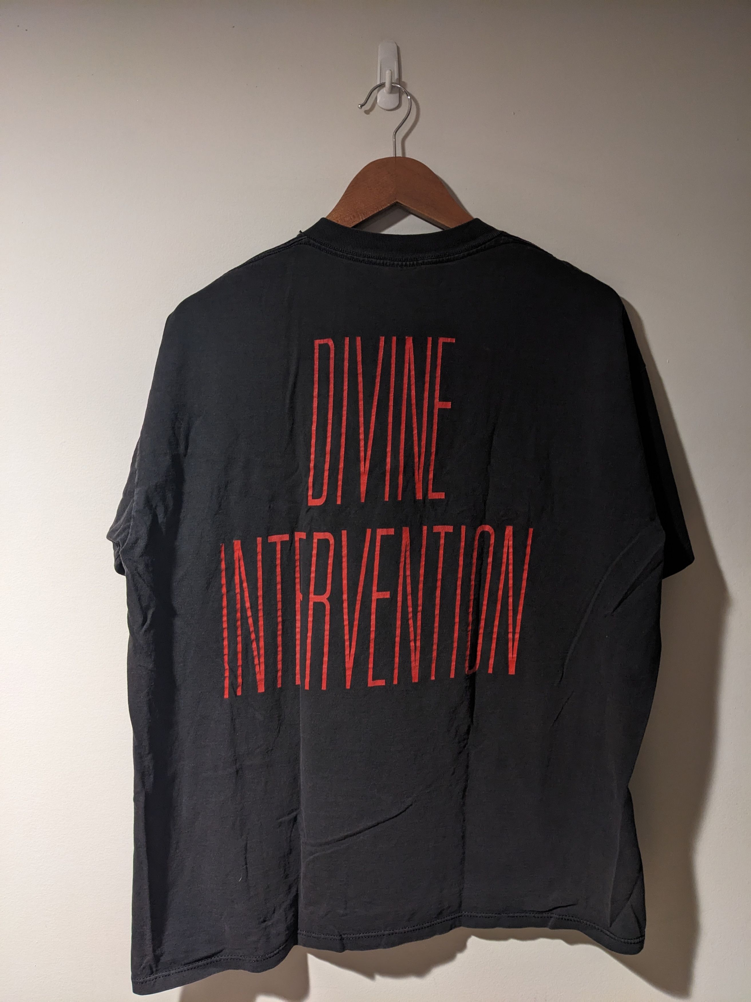Band Tees × Brockum × Vintage Vintage 1994 Slayer Divine Intervention Band Tour T-Shirt Size US XL / EU 56 / 4 - 5 Thumbnail