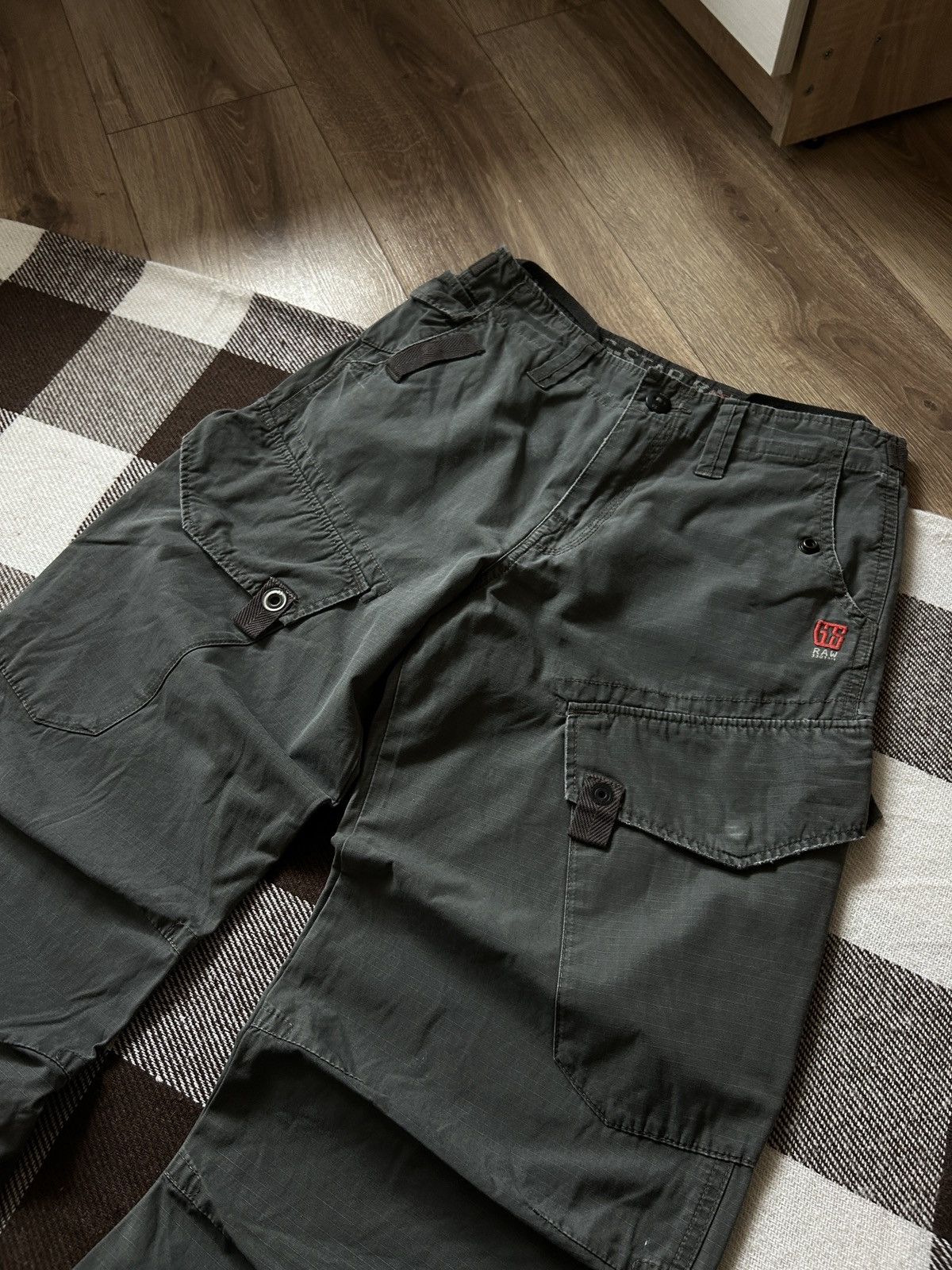 G-Star × Vintage Vintage G Star Raw mens cargo multi-pocket pants y2k Size US 30 / EU 46 - 2 Thumbnail