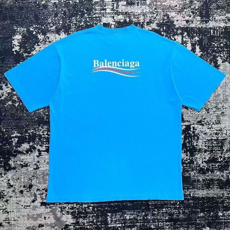 Balenciaga Balenciaga Do Old Destruction Blue Cola Waves logo short s Size US L / EU 52-54 / 3 - 5 Thumbnail