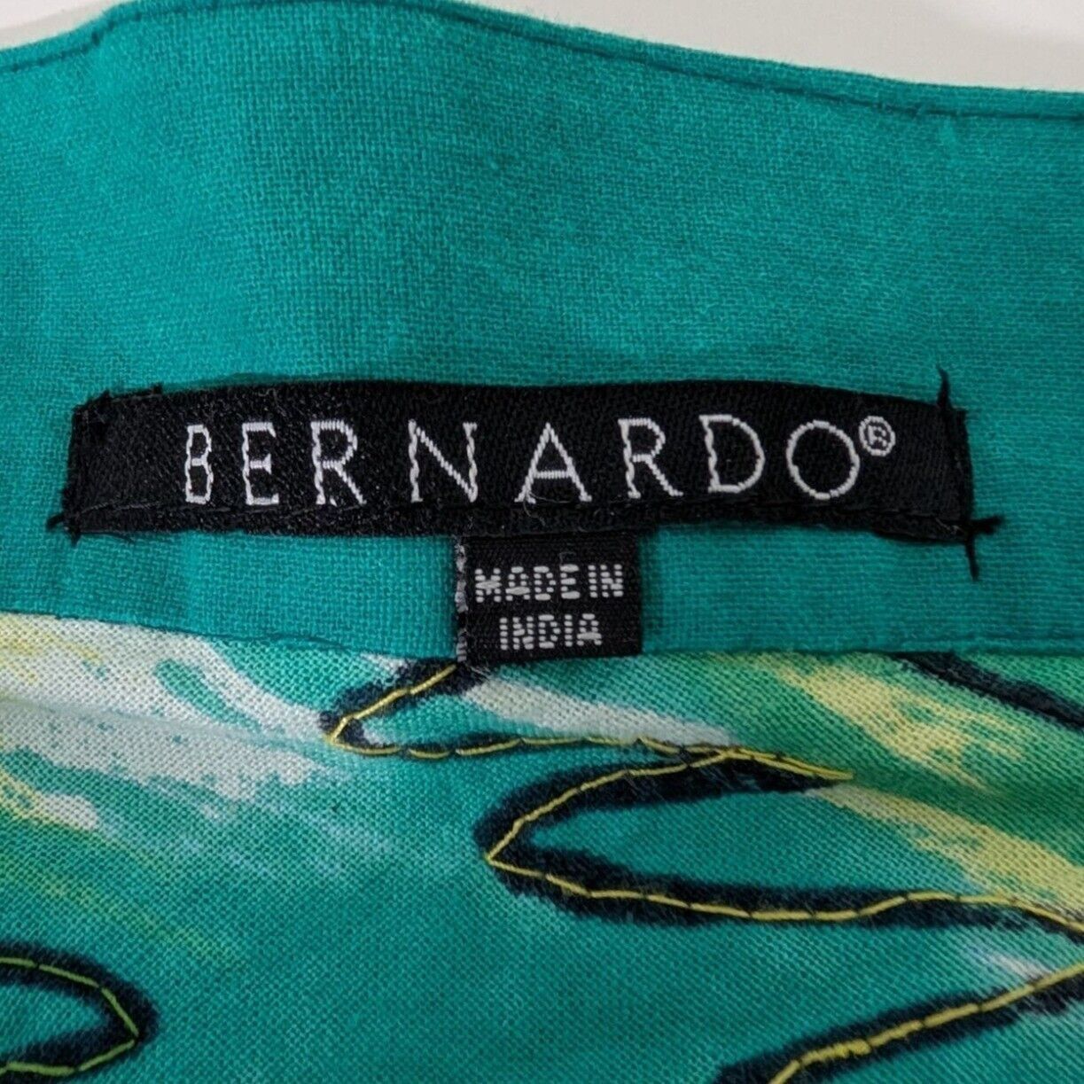 Designer NEW Bernardo Palm Tree Skirt Womens Size XL Blue Sequins 100 Size 38" / US 16 / IT 52 - 9 Thumbnail