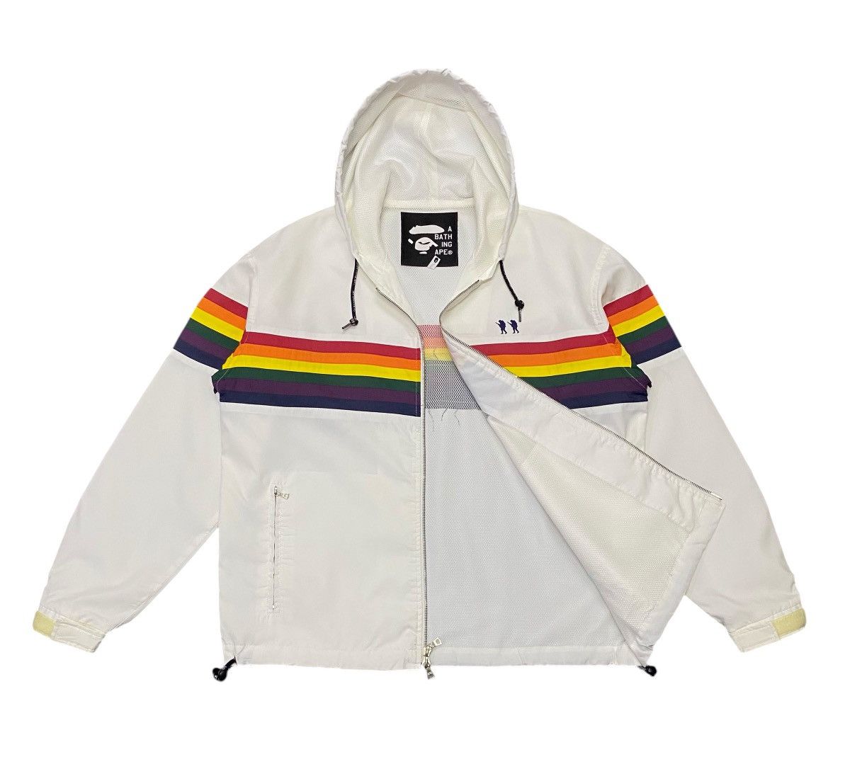 Bape Vintage A Bathing Ape Footsoldier Rainbow Hoodie Jacket Size US S / EU 44-46 / 1 - 4 Thumbnail