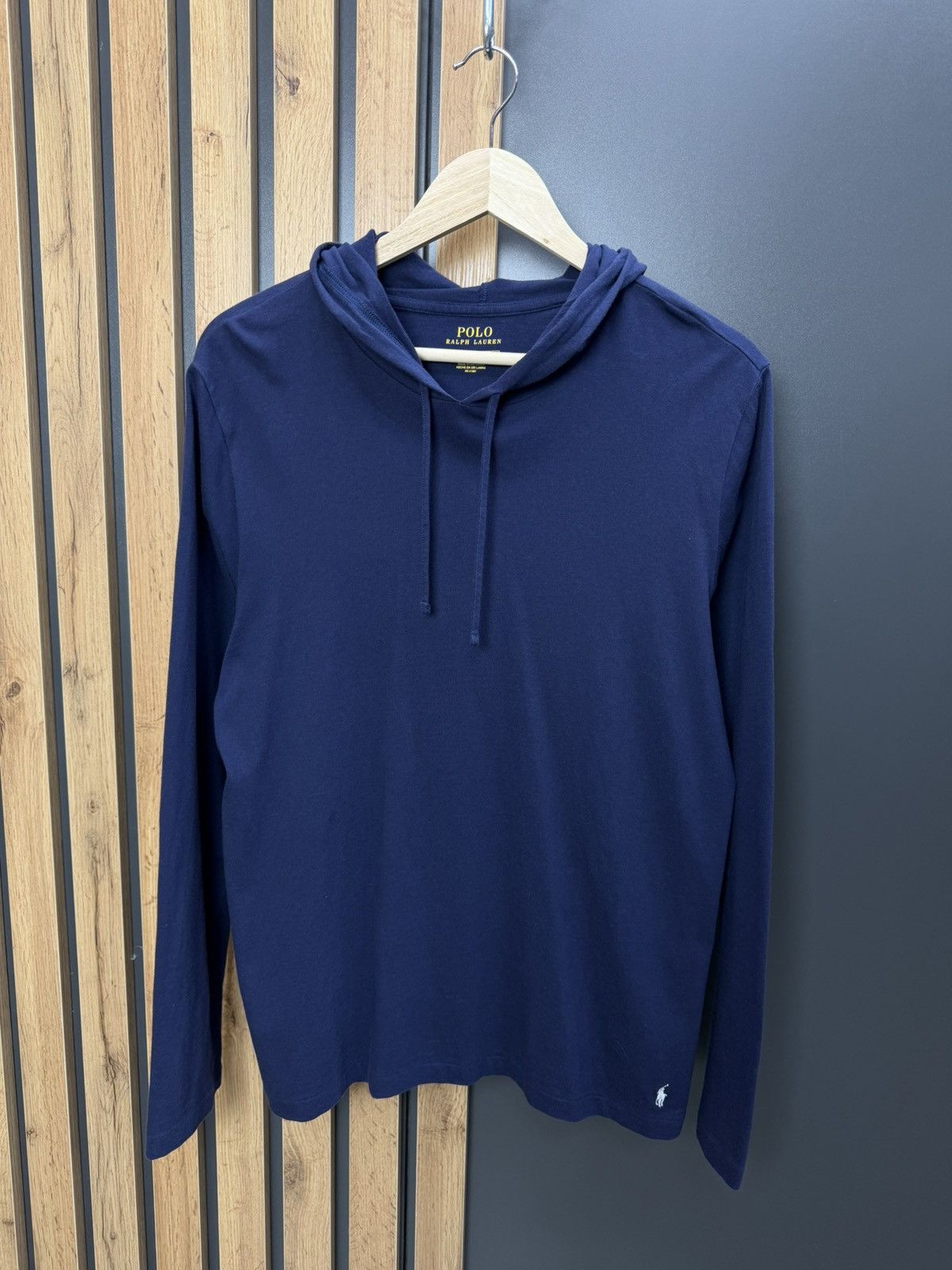Polo Ralph Lauren Polo Ralph Lauren Navy Hoodie Long Sleeve Size M Size US M / EU 48-50 / 2 - 1 Thumbnail