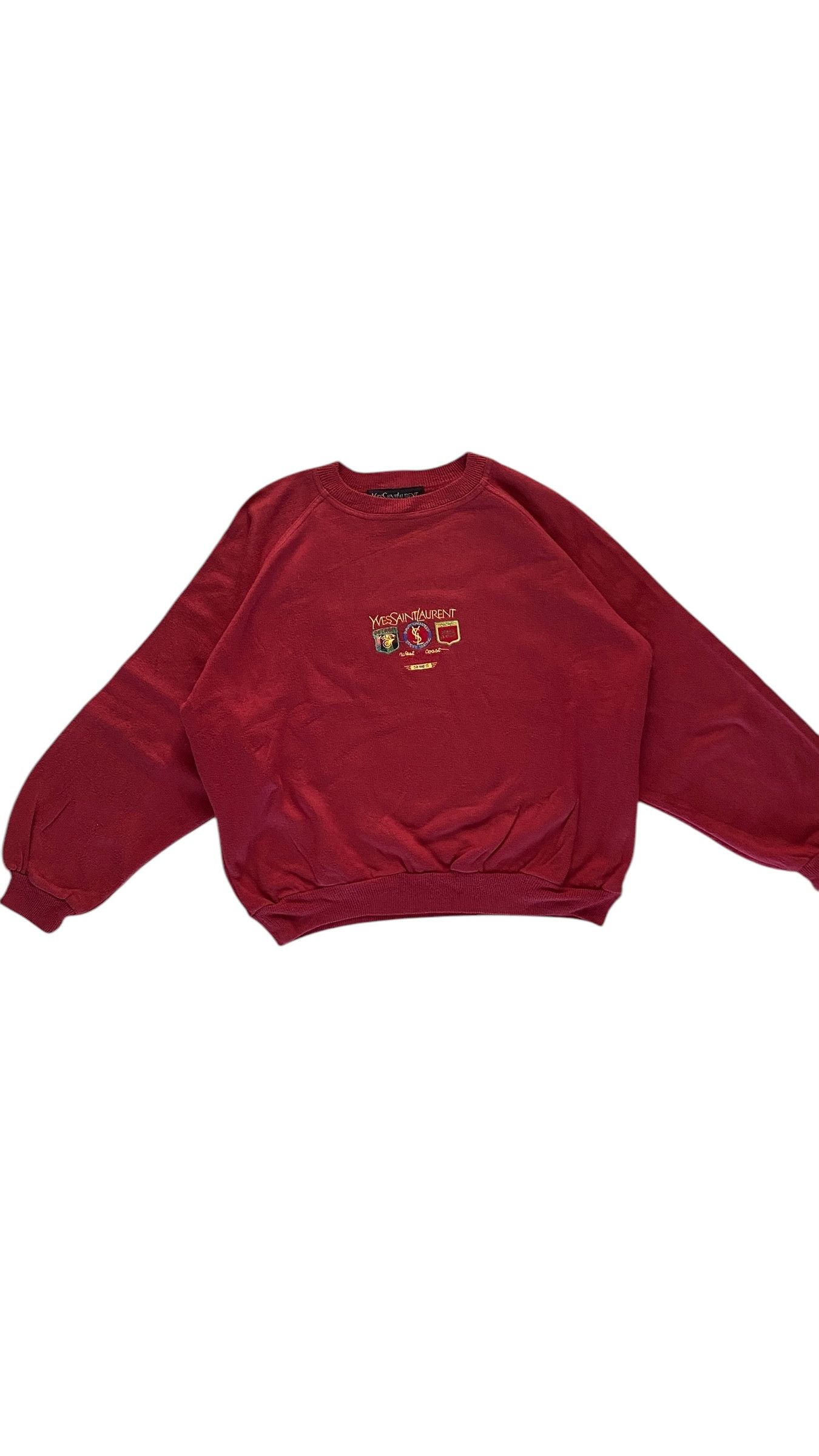 Vintage Yves Saint Laurent Logo Boxy Sweatshirt