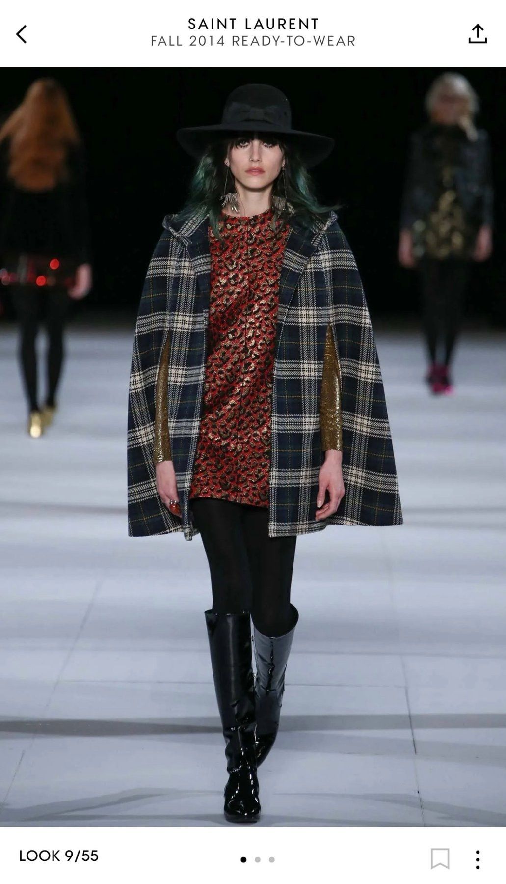 Saint Laurent Paris Saint Laurent by Hedi Slimane F/W 2014 Runway Pure Wool Cape Size S / US 4 / IT 40 - 2 Thumbnail