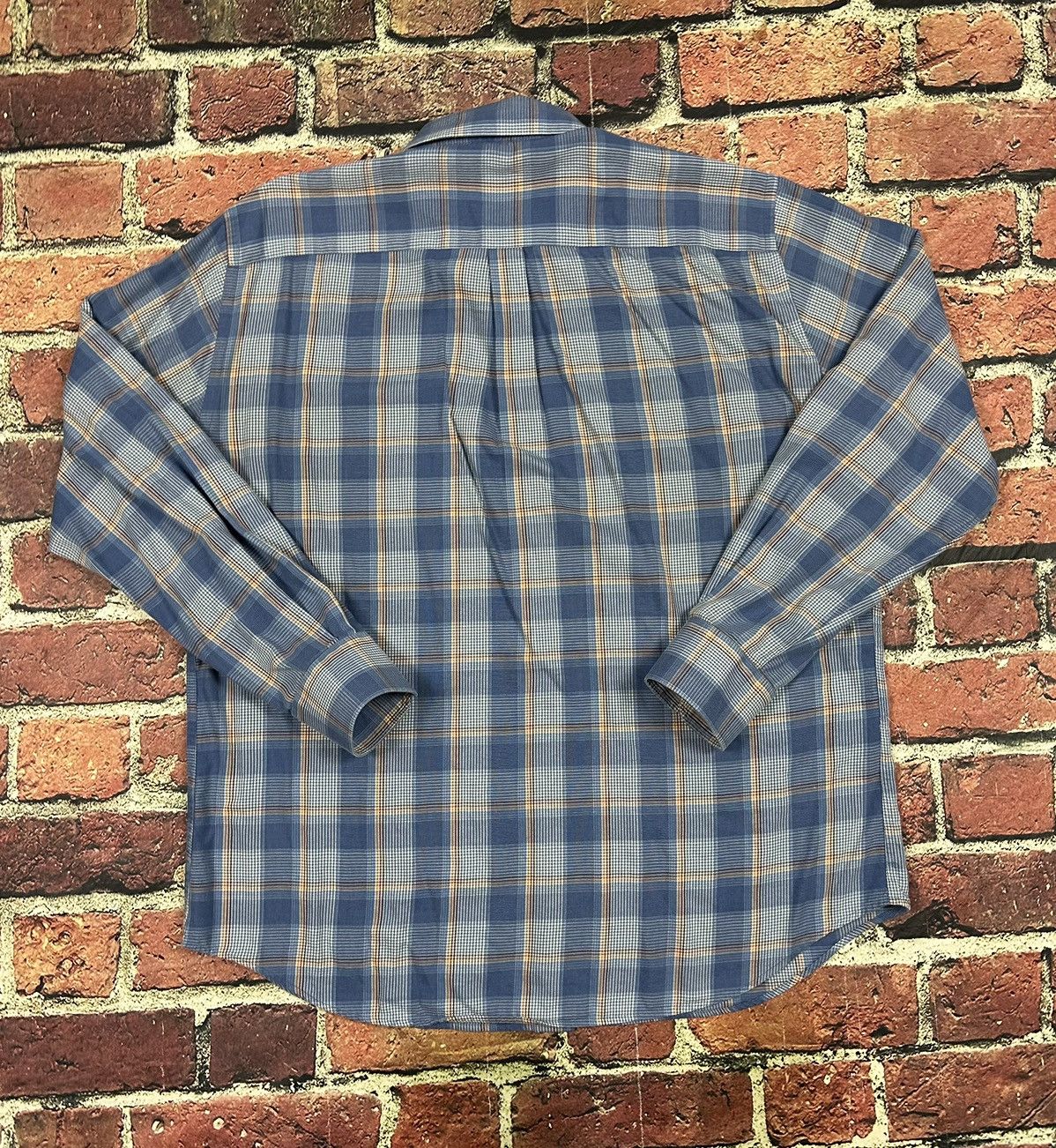 Peter Millar Peter Millar Shirt Plaid Wool Blend Button Down Long Sleeve Size US XL / EU 56 / 4 - 3 Thumbnail