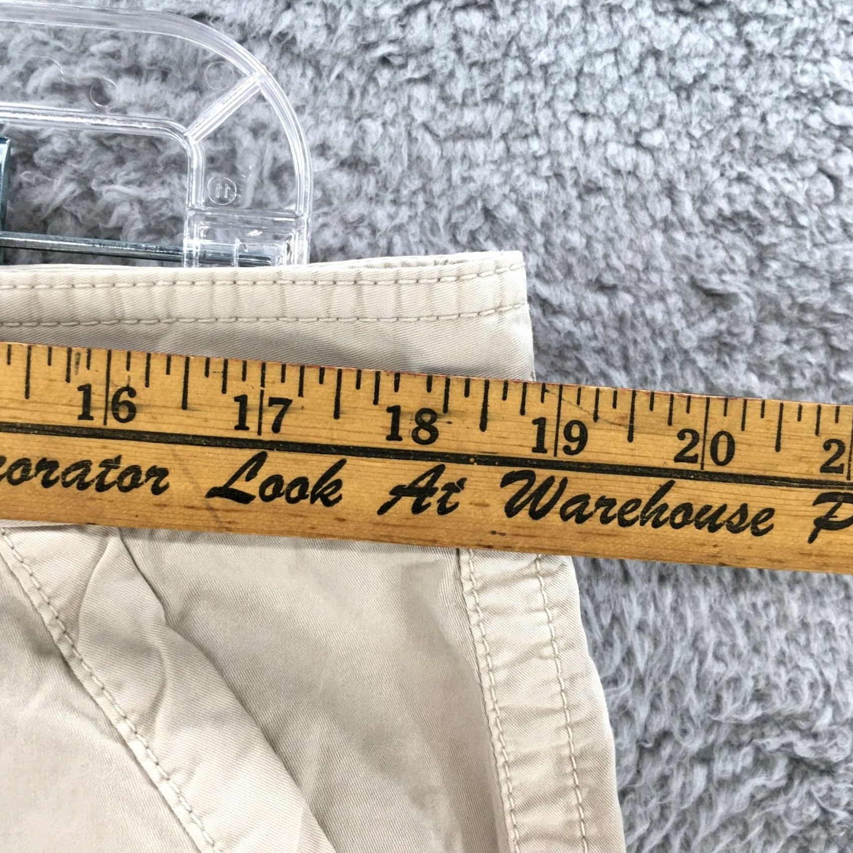 Old Navy Old Navy Skirt Womens 14 Beige Cotton Mini Button Fly Slash Pockets Casual Size 36" / US 14 / IT 50 - 4 Thumbnail