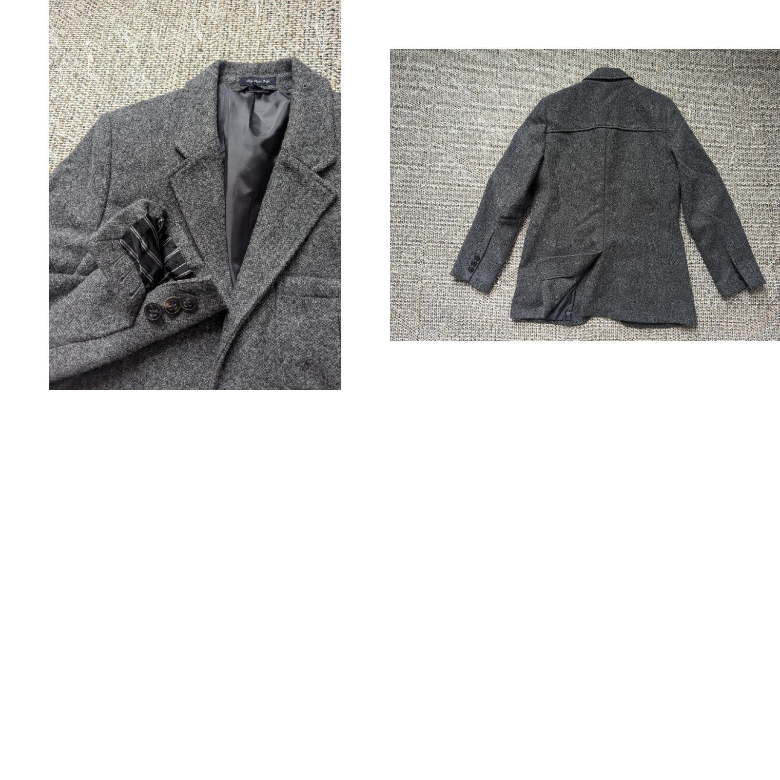 Vintage VINTAGE LL Bean blazer Tweed gray 38R Wool Donegal Single-Breasted Notch Lapel Mens Blazer Size 38R - 8 Thumbnail