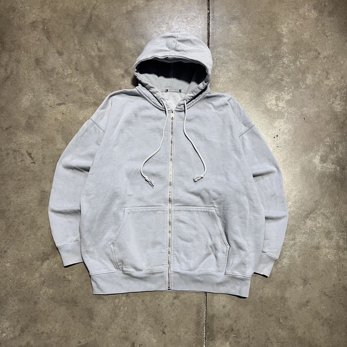 Vintage Vintage Zip Up Hoodie Sweatshirt Heavyweight Faded Boxy Size US XL / EU 56 / 4 - 1 Thumbnail