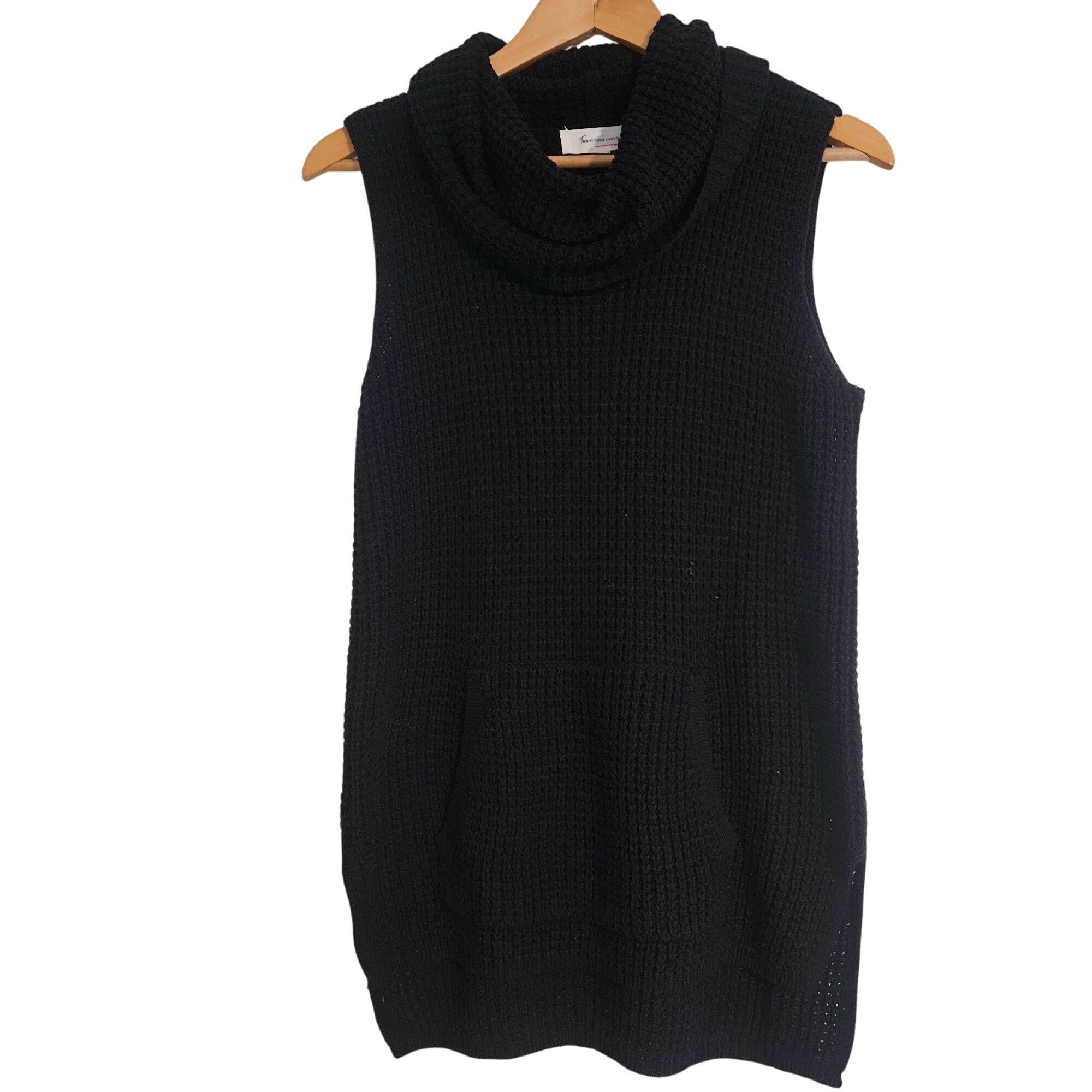 Vince Camuto Two by Vince Camuto Women’s Black Knit Sweater Vest S Minima Size S / US 4 / IT 40 - 2 Thumbnail