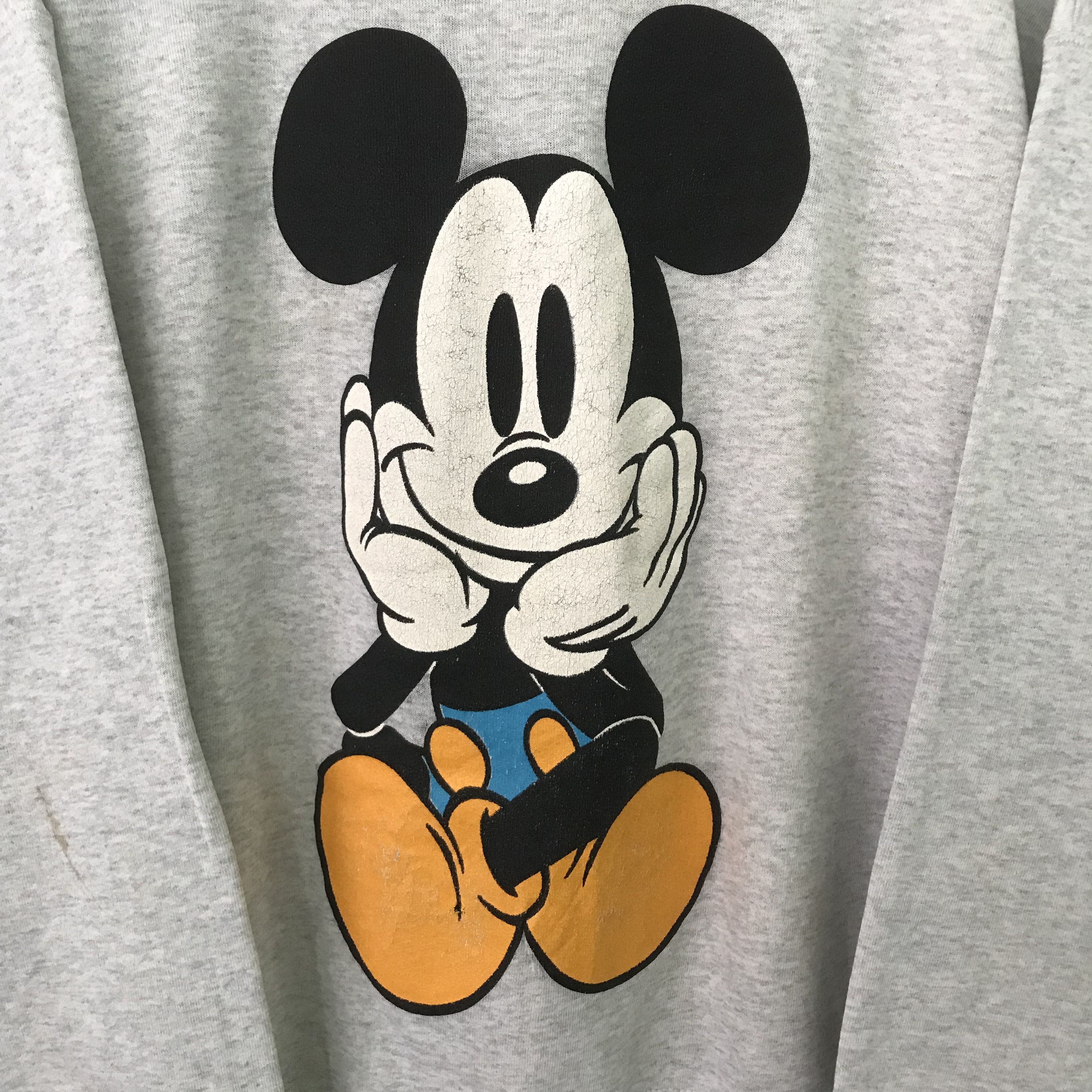 Mickey Mouse Vintage 90's Mickey Mouse Grey Sweatshirt - 442 Size US L / EU 52-54 / 3 - 6 Thumbnail