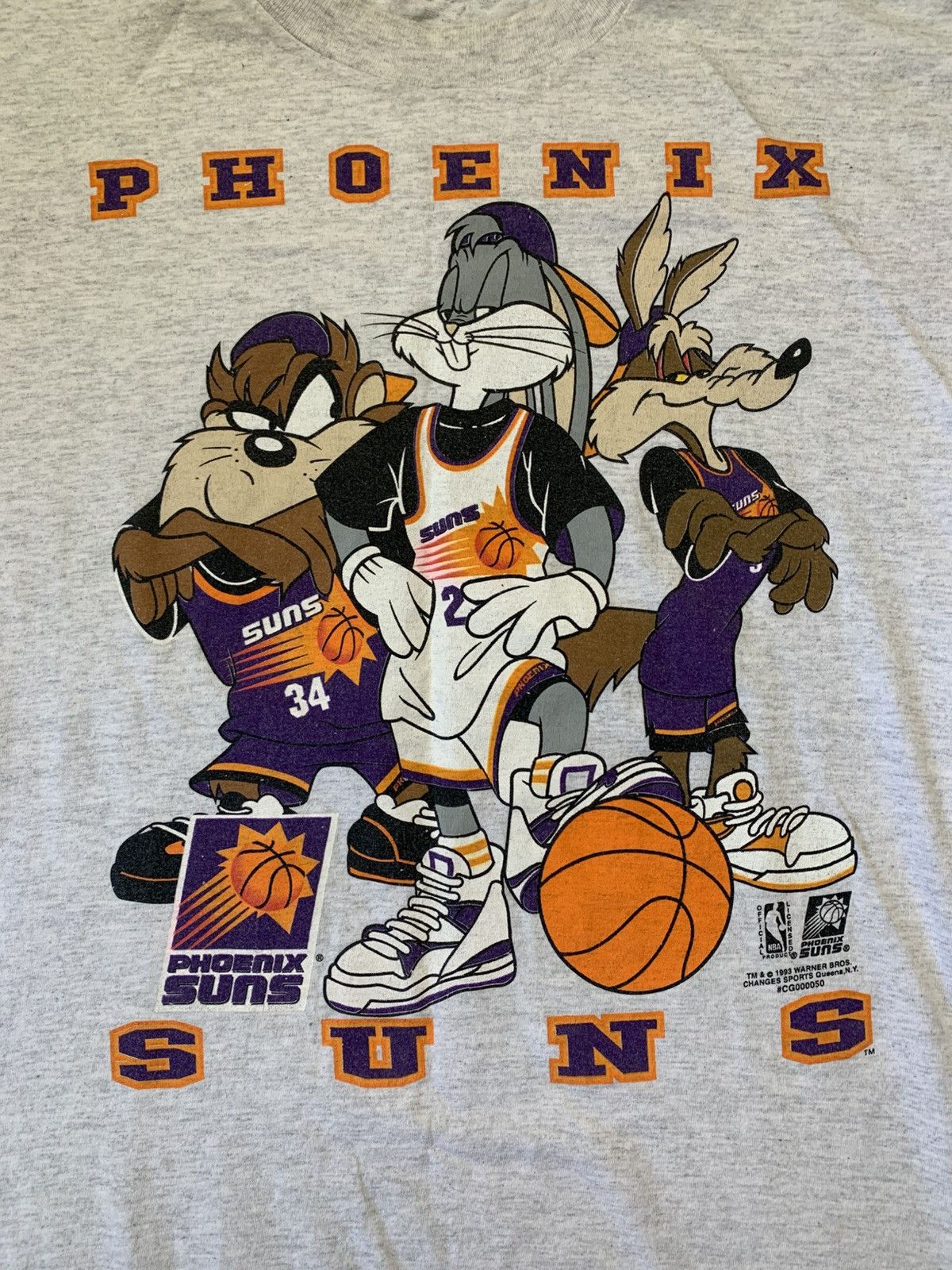 NBA × Vintage Vintage phoenix suns looney tunes basketball sports tee Size US L / EU 52-54 / 3 - 4 Thumbnail
