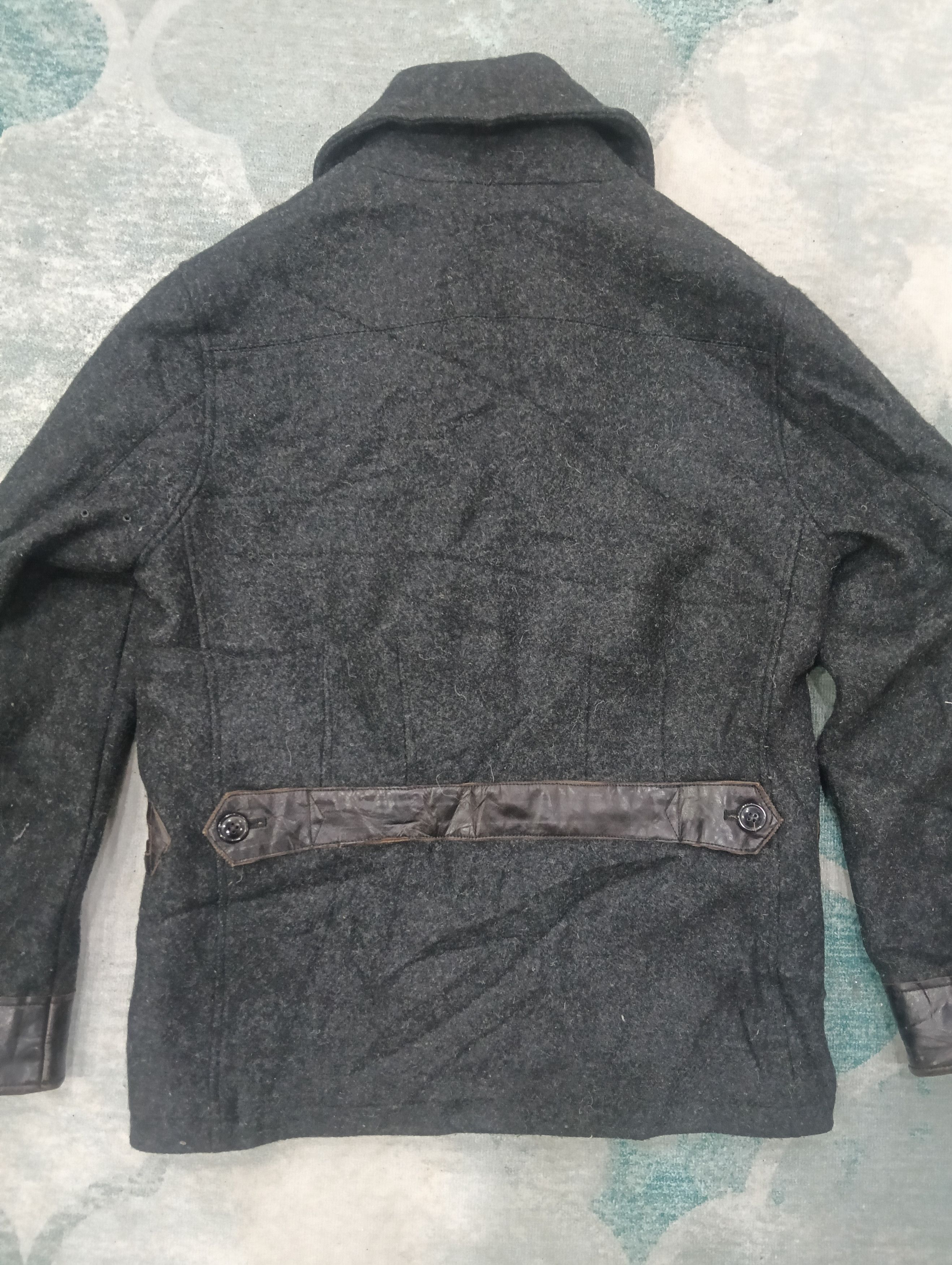 Yohji Yamamoto Coal Black Japanese Brand Wool Jacket Size US M / EU 48-50 / 2 - 5 Thumbnail