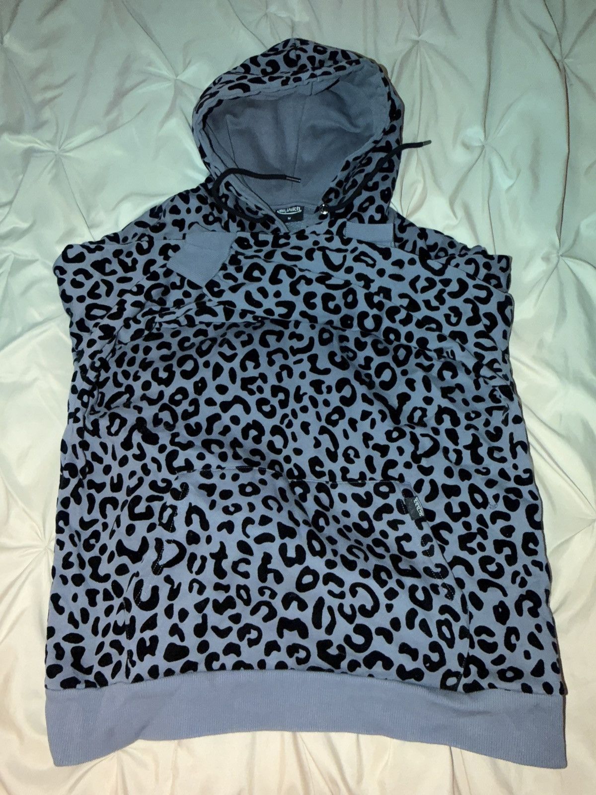 Von Dutch Von Dutch Blue Leopard Print Pullover Hoodie Size US M / EU 48-50 / 2 - 4 Thumbnail
