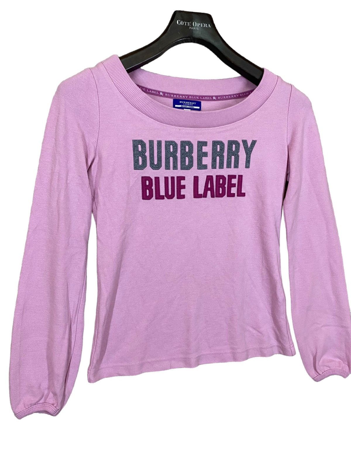 Burberry × Designer × Vintage Vintage burberry blue label spellout sweater very rare Size S / US 4 / IT 40 - 2 Thumbnail